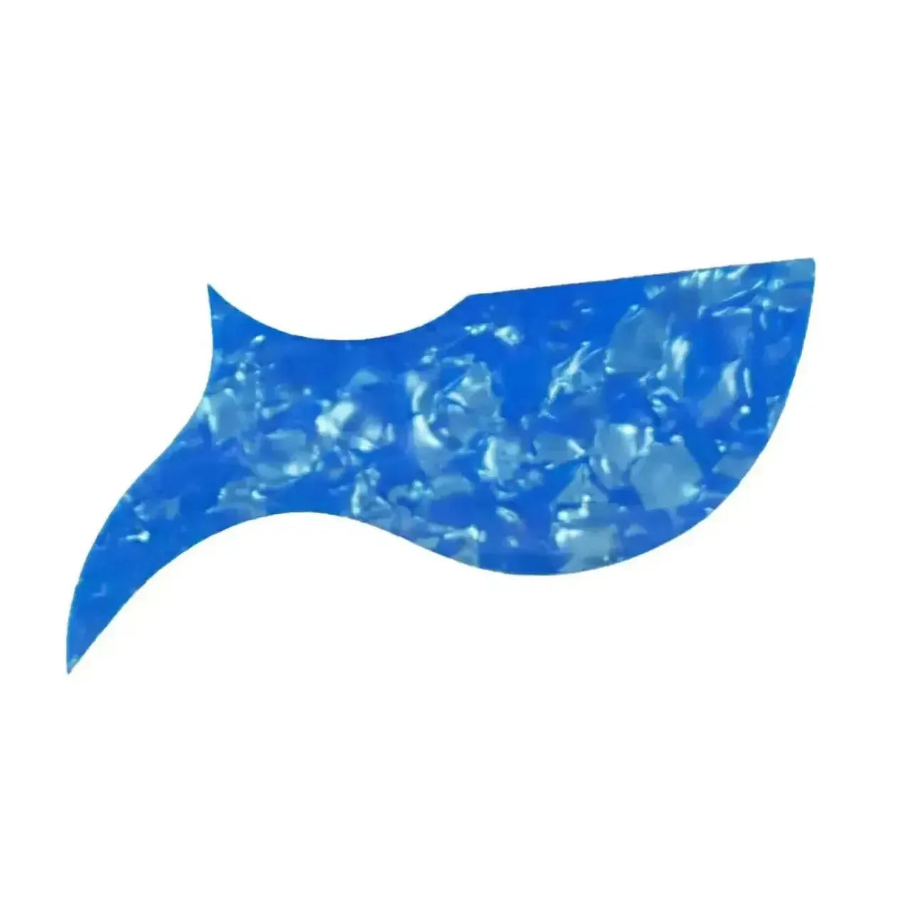 Blue pearloid pickguard for Flight IRIS Tenor Ukulele.