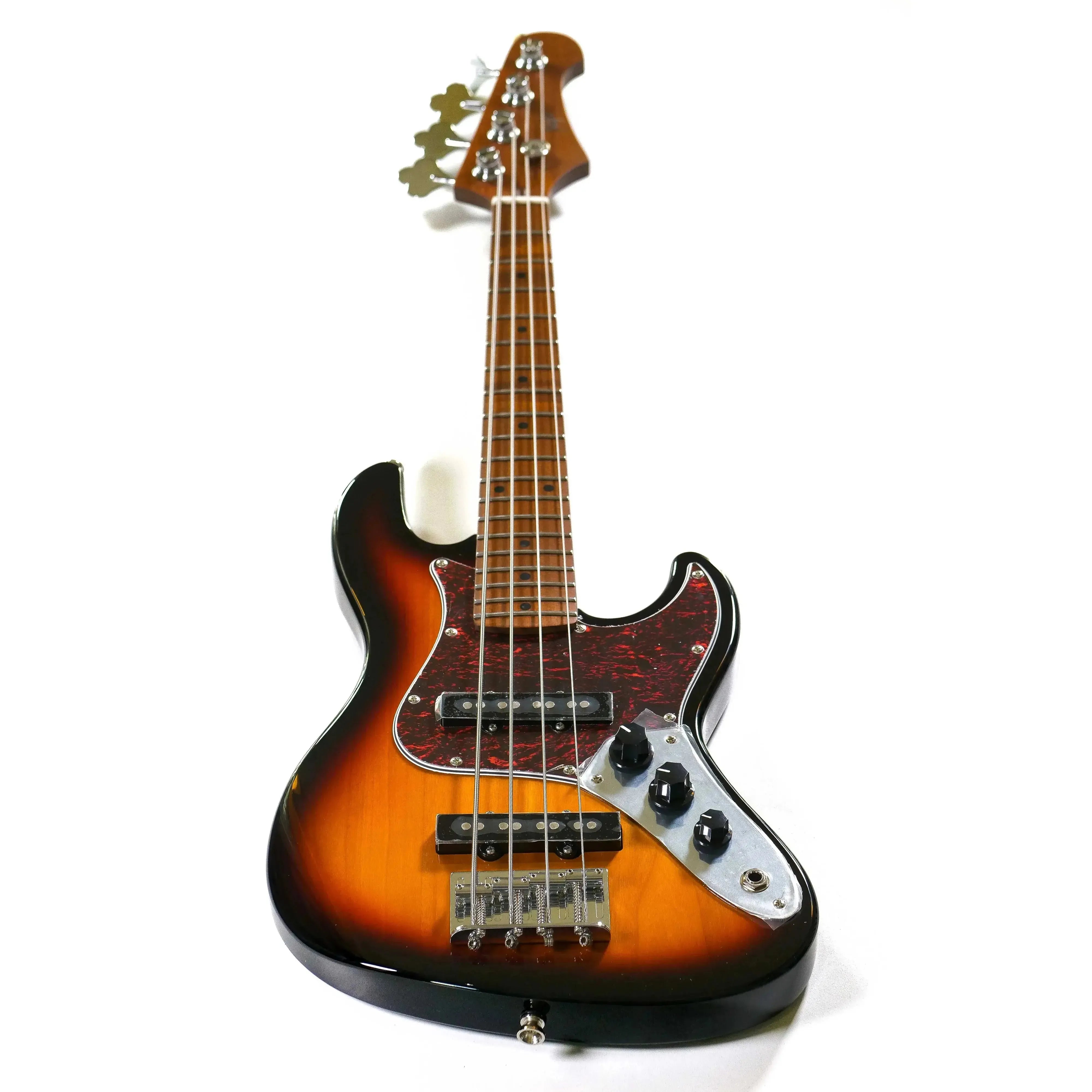 Flight JB SB Sunburst Electric Mini Bass with roasted poplar body and maple neck.