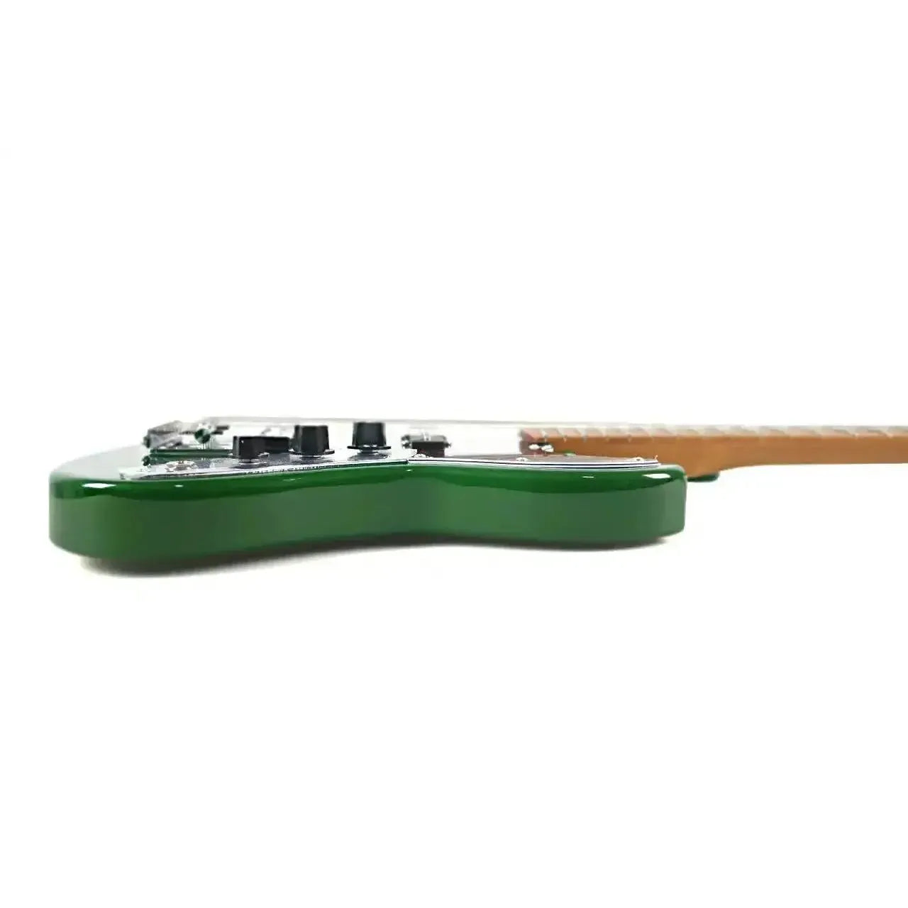 Flight MINI JB BRG British Racing Green electric mini bass with roasted maple neck.