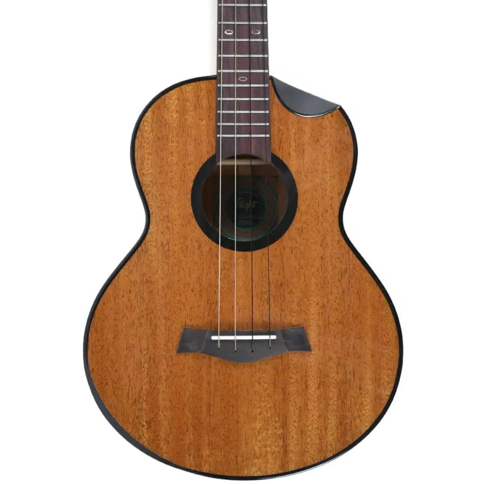 Flight Nomad Baritone Ukulele with solid mahogany body, rosewood fretboard, and glossy finish.