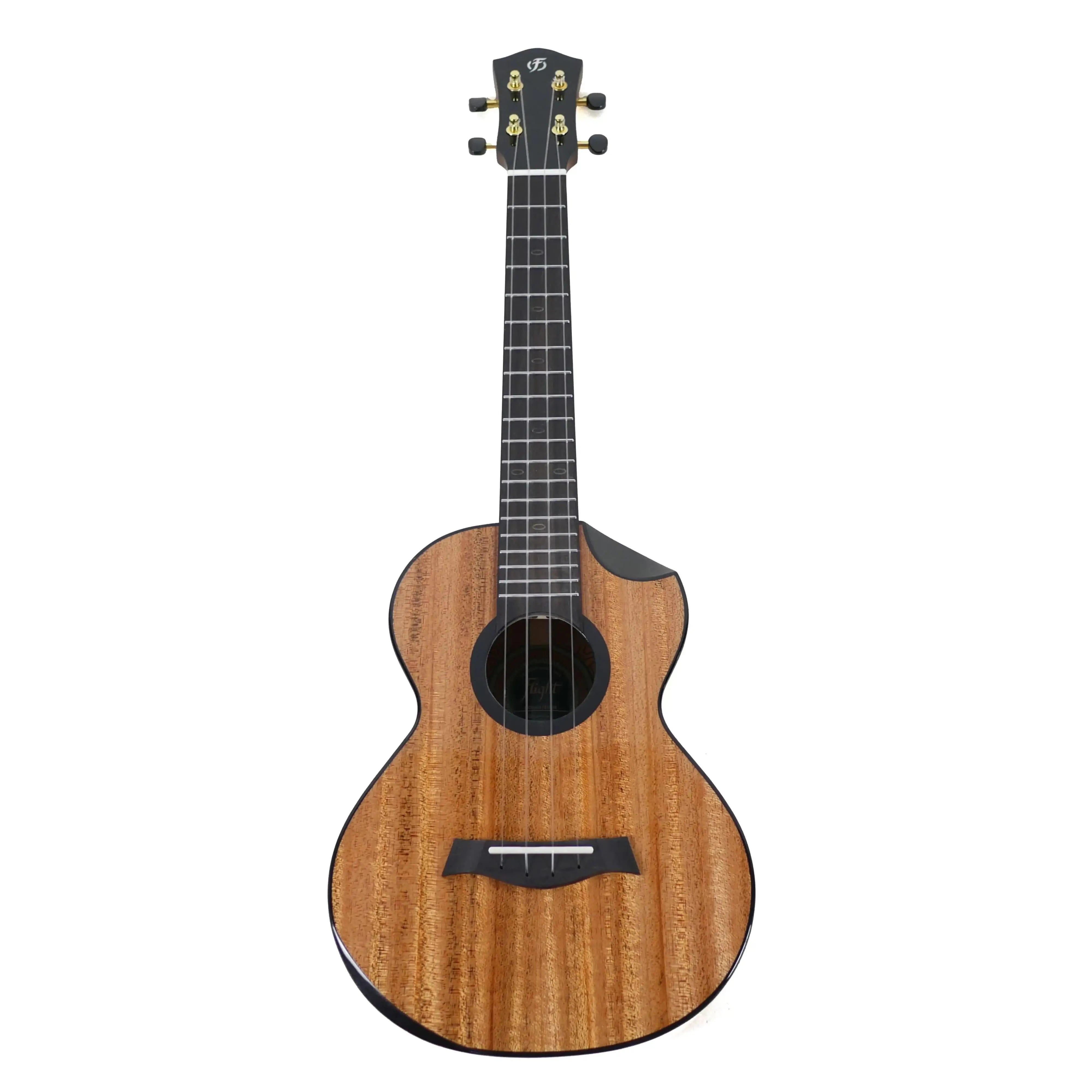 Flight Nomad Solid Mahogany Tenor Ukulele with a glossy finish, rosewood fretboard, and black headstock.