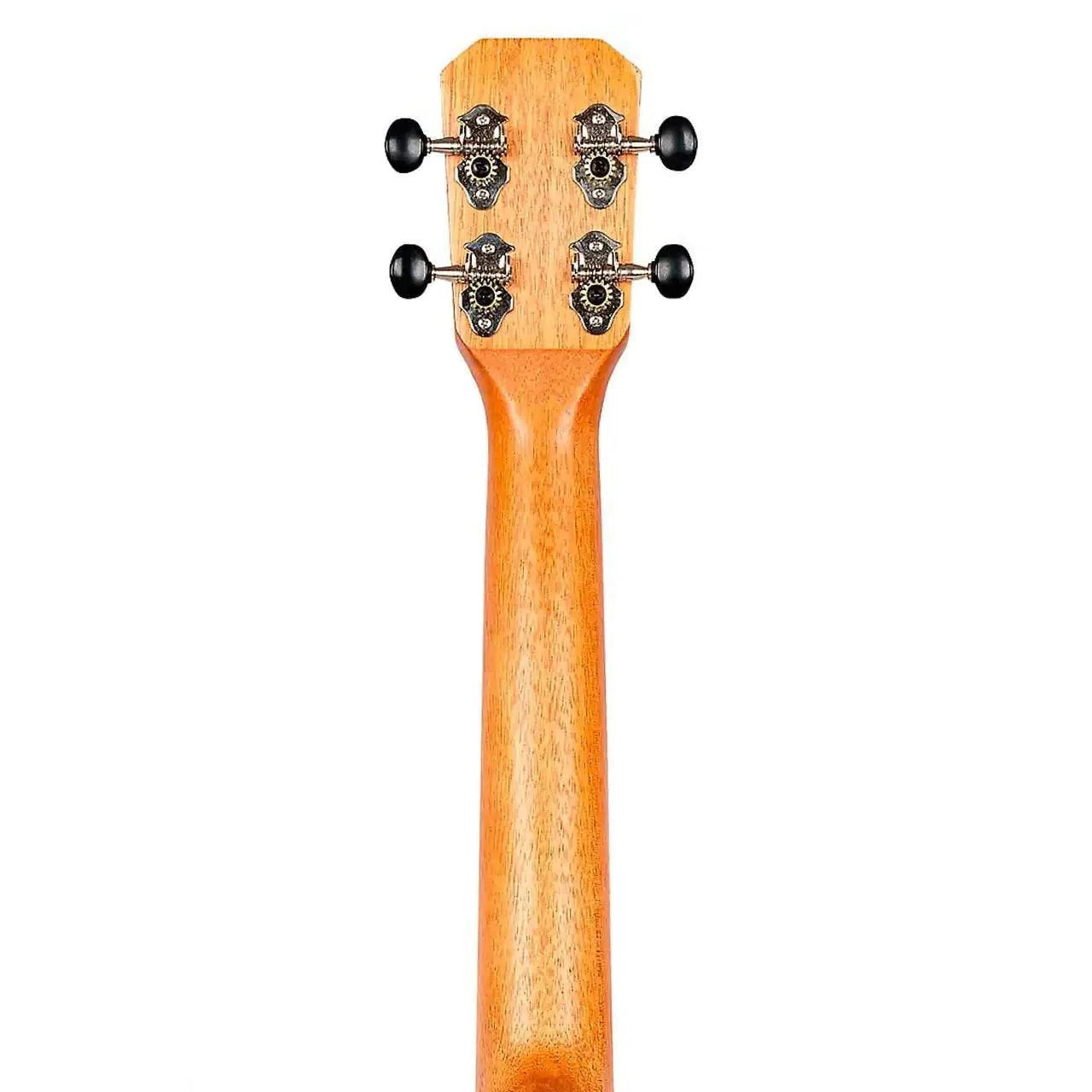 Flight NUT310 African Sapele Tenor Ukulele headstock and neck, showing tuning pegs.