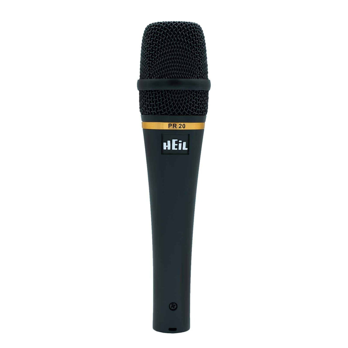 Heil Sound PR 20 UT handheld microphone, front view standing upright