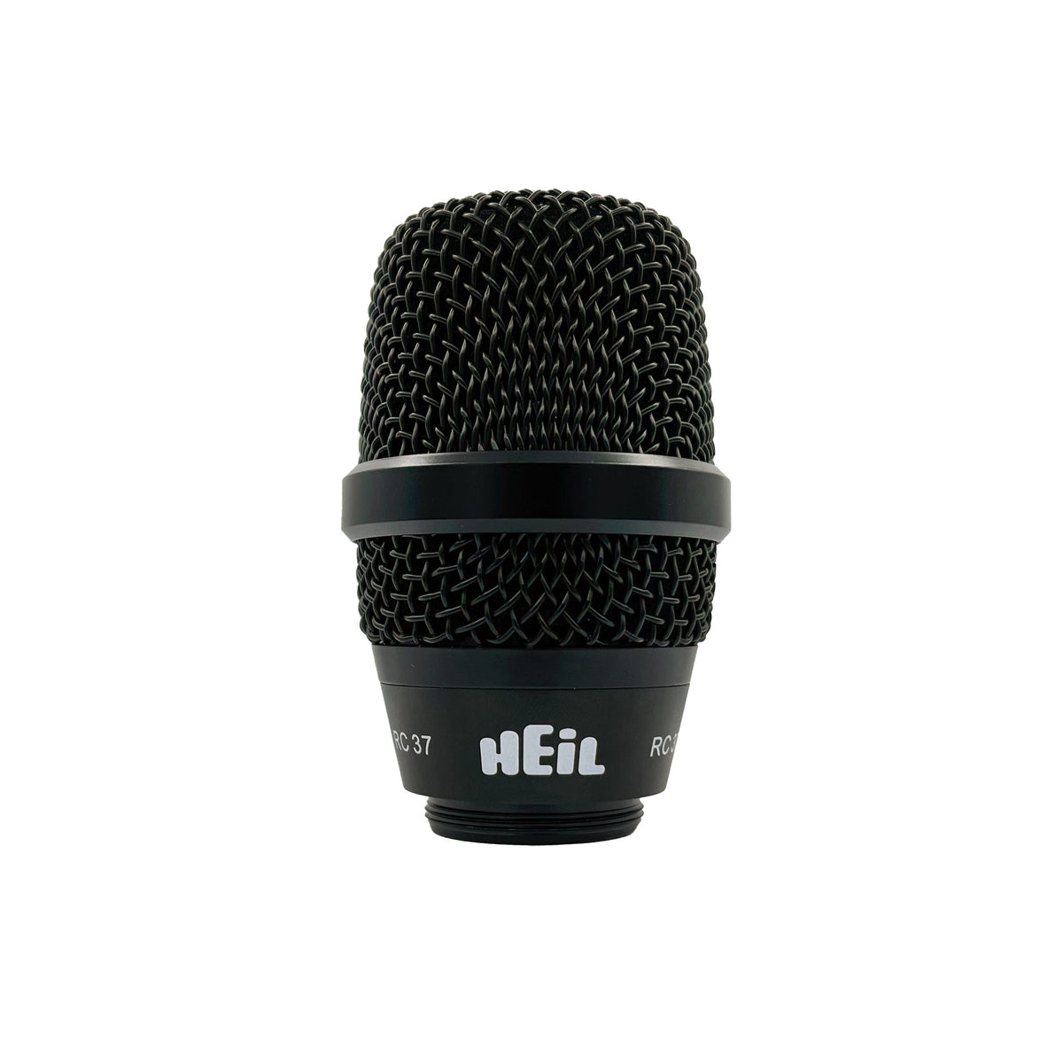 Heil Sound RC 37 wireless capsule with black grille and body, front view