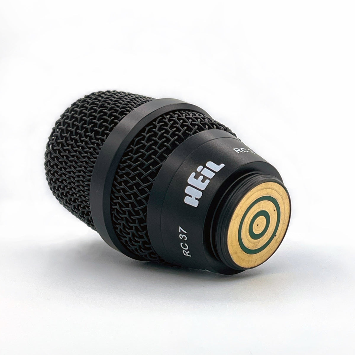 Heil Sound RC 37 capsule, angled bottom view showing the gold contact rings