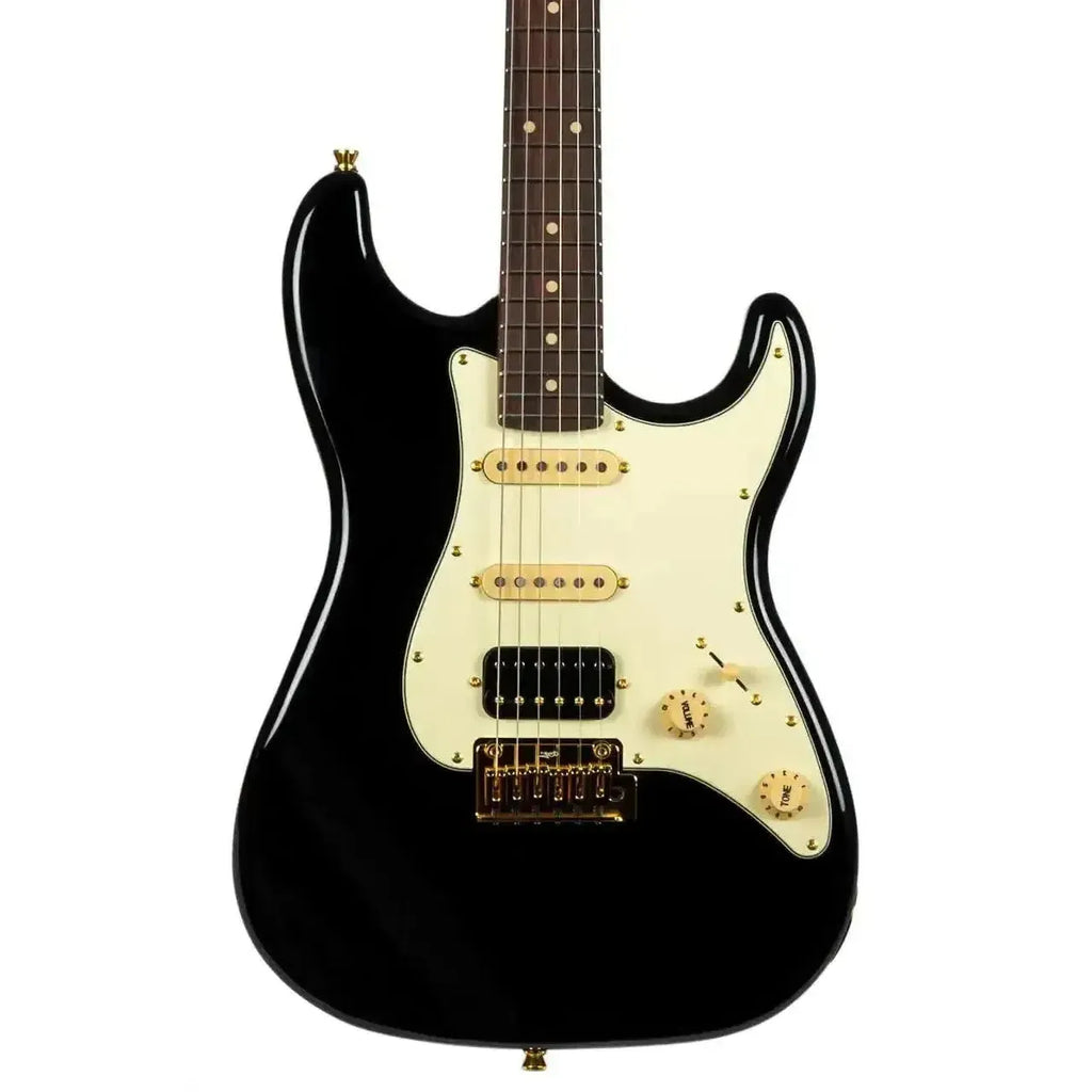 Jet JS-480 BK G Black Stratocaster Electric Guitar - Terry Carter