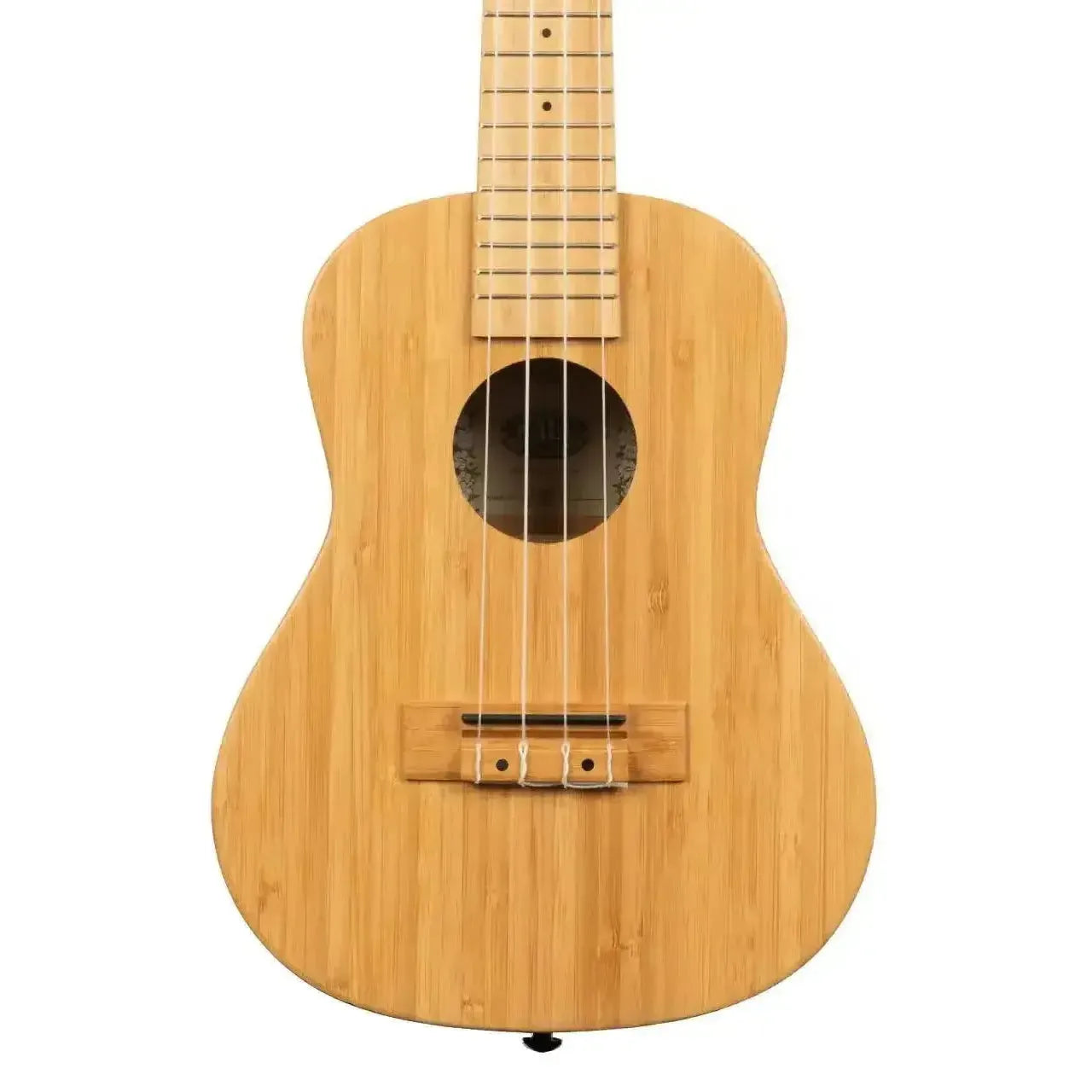 Kala BMB-C Solid Bamboo Concert Ukulele with natural wood grain and satin finish.