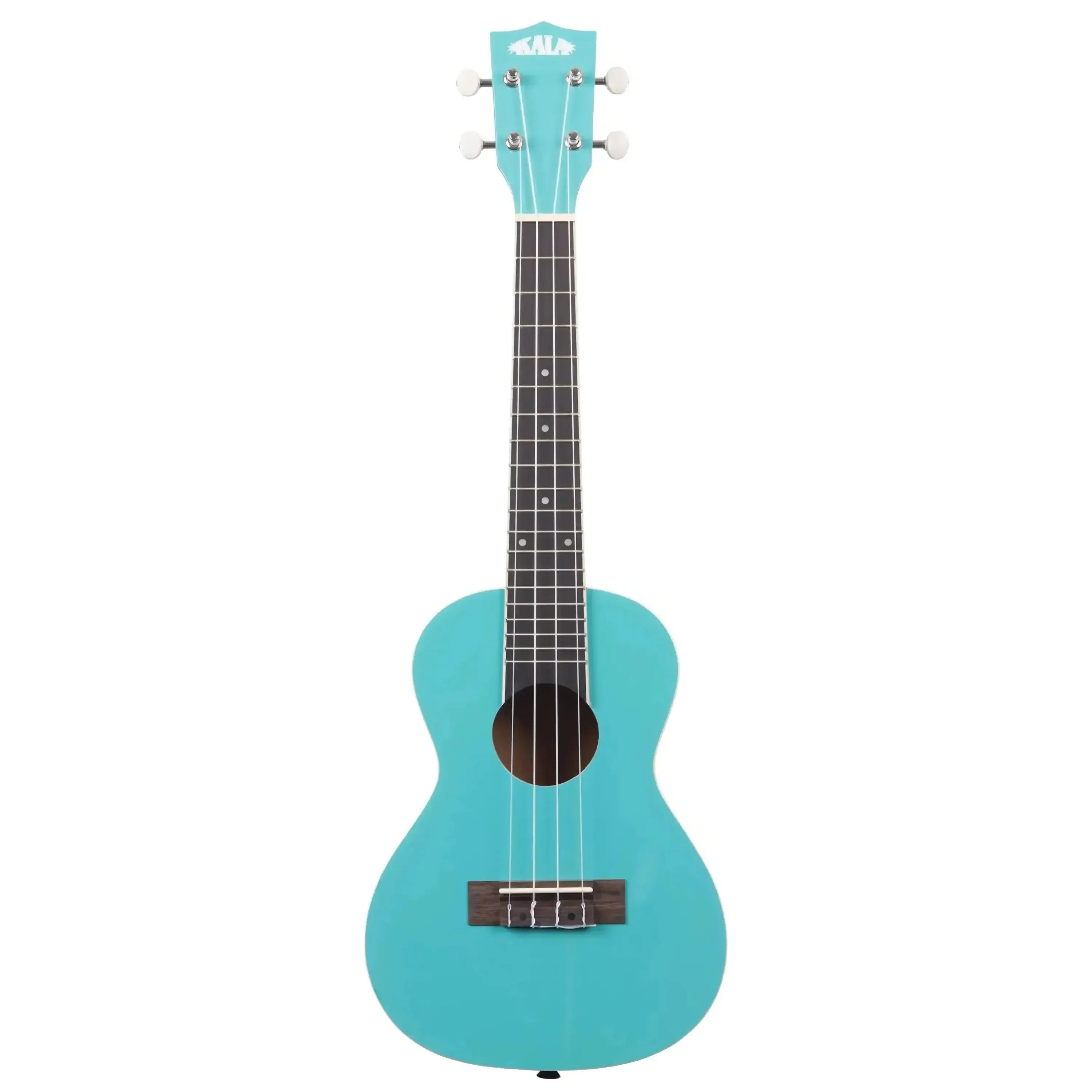 Kala CANDY-BLU Concert Ukulele, cotton candy blue, glossy basswood body, rosewood fingerboard.