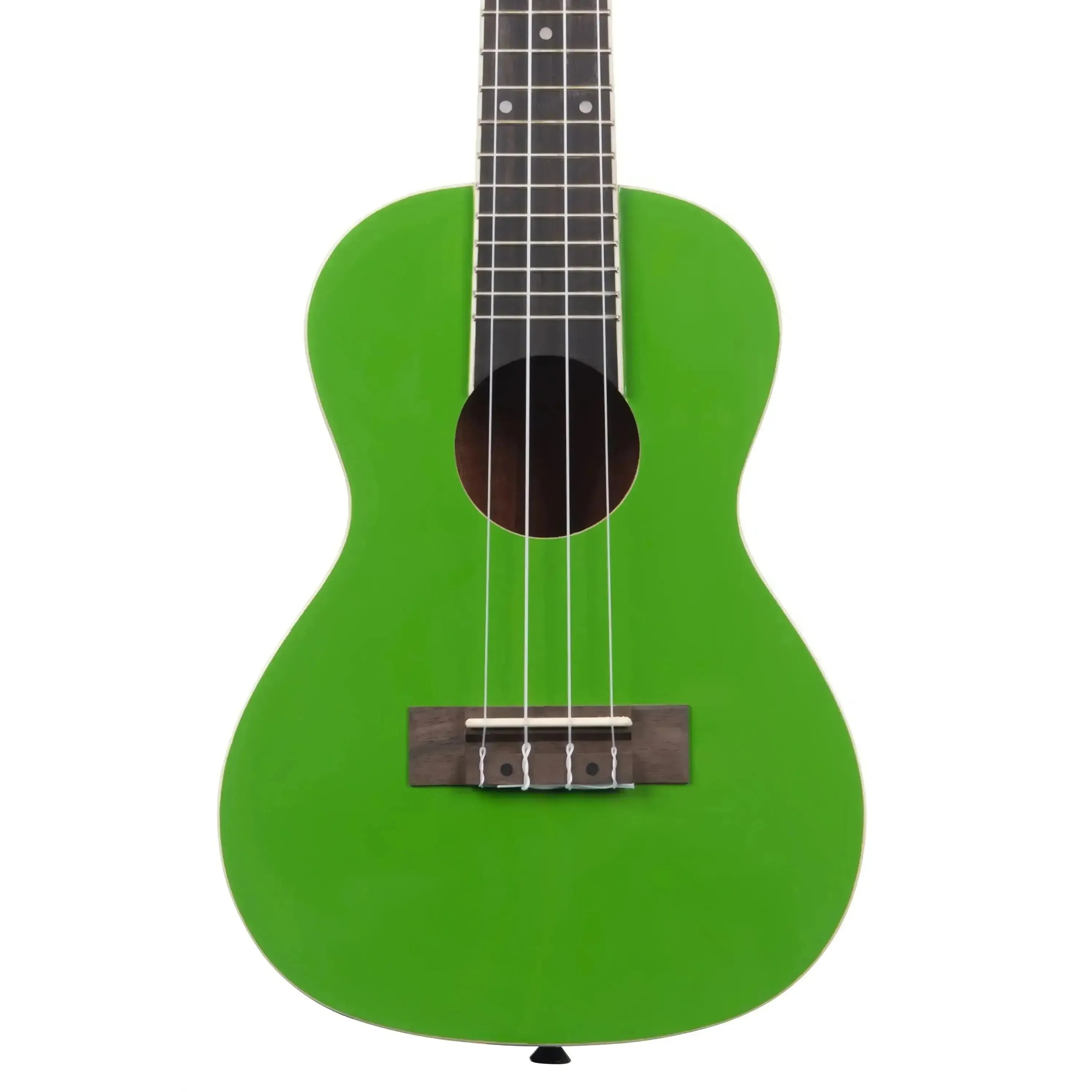 Kala CANDY-KEY Key Lime Concert Ukulele with high-gloss green finish and rosewood fingerboard.