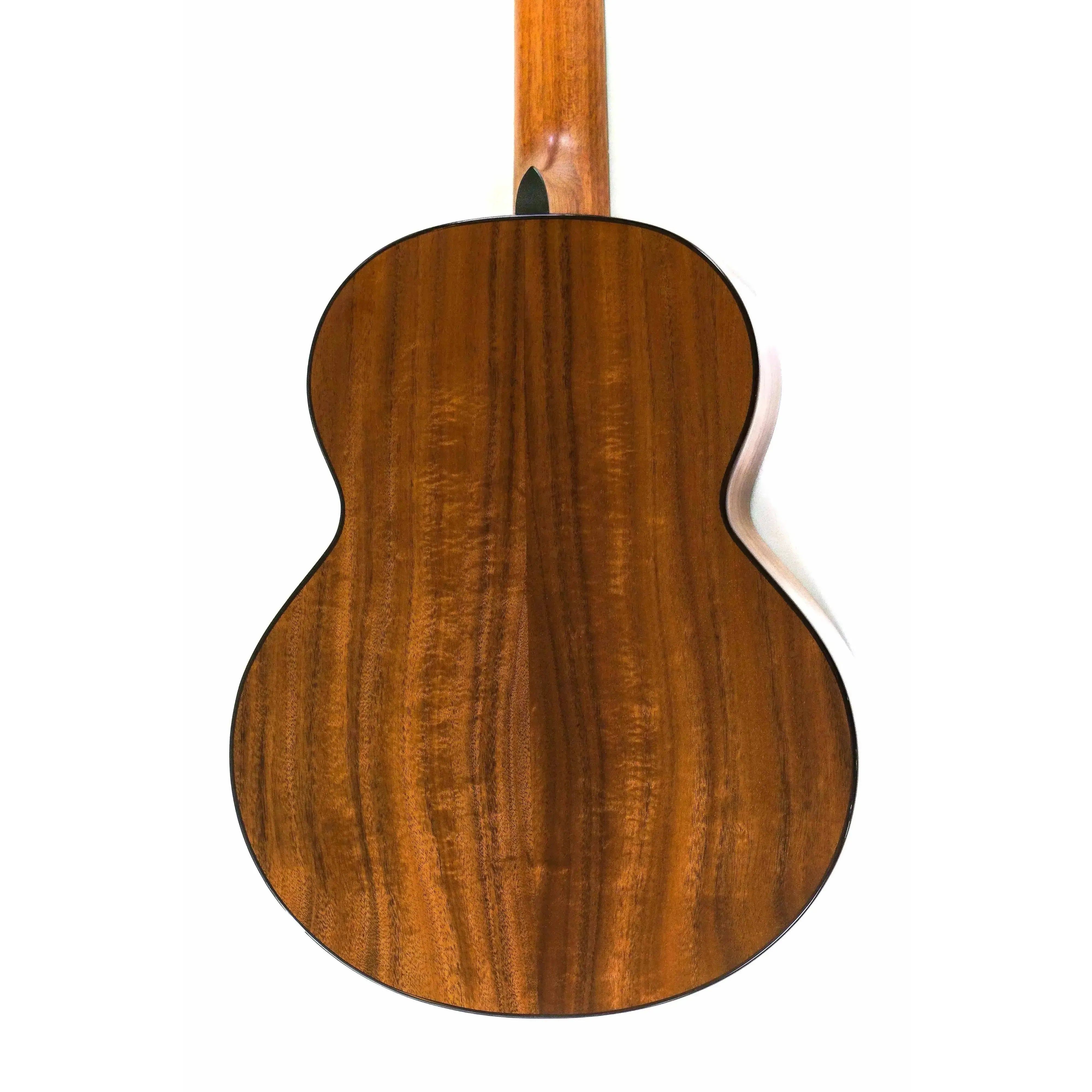 Kala Contour Series Baritone Ukulele back, solid acacia wood with dark binding.