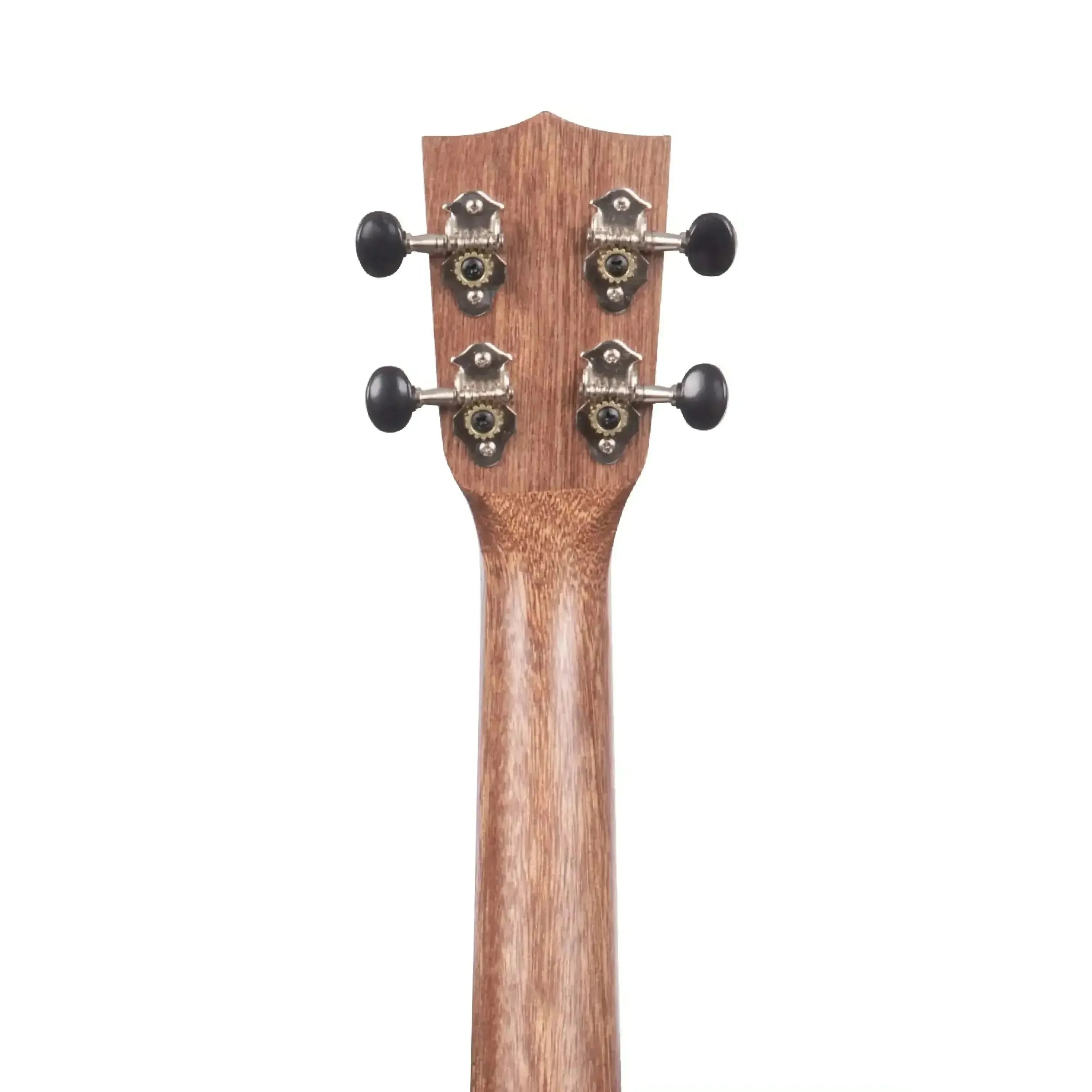 Back of Kala KA-20T Tenor Ukulele headstock and neck, showing wood grain and tuning pegs.