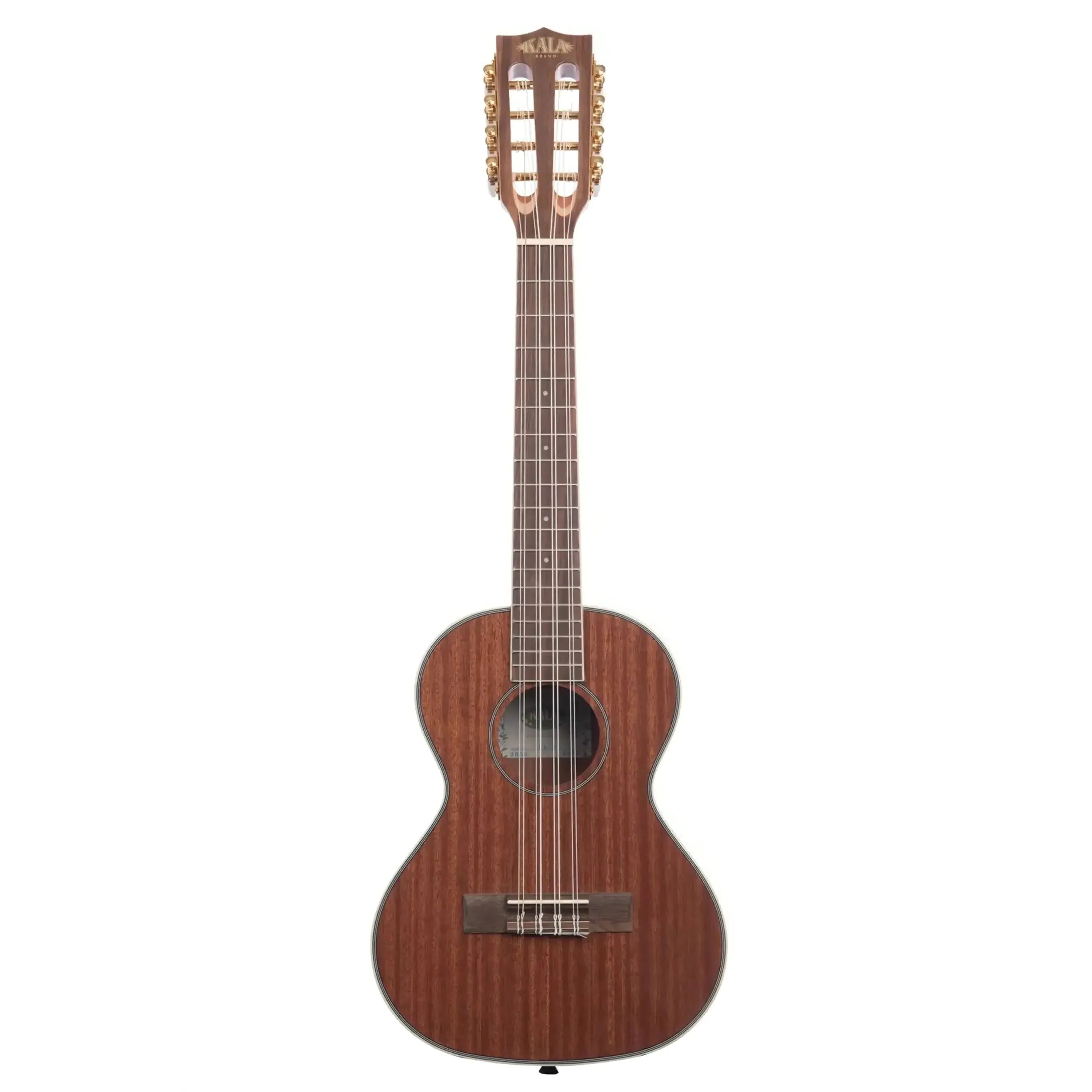 Kala KA-8 8-string mahogany tenor ukulele with a slotted headstock and gloss finish.