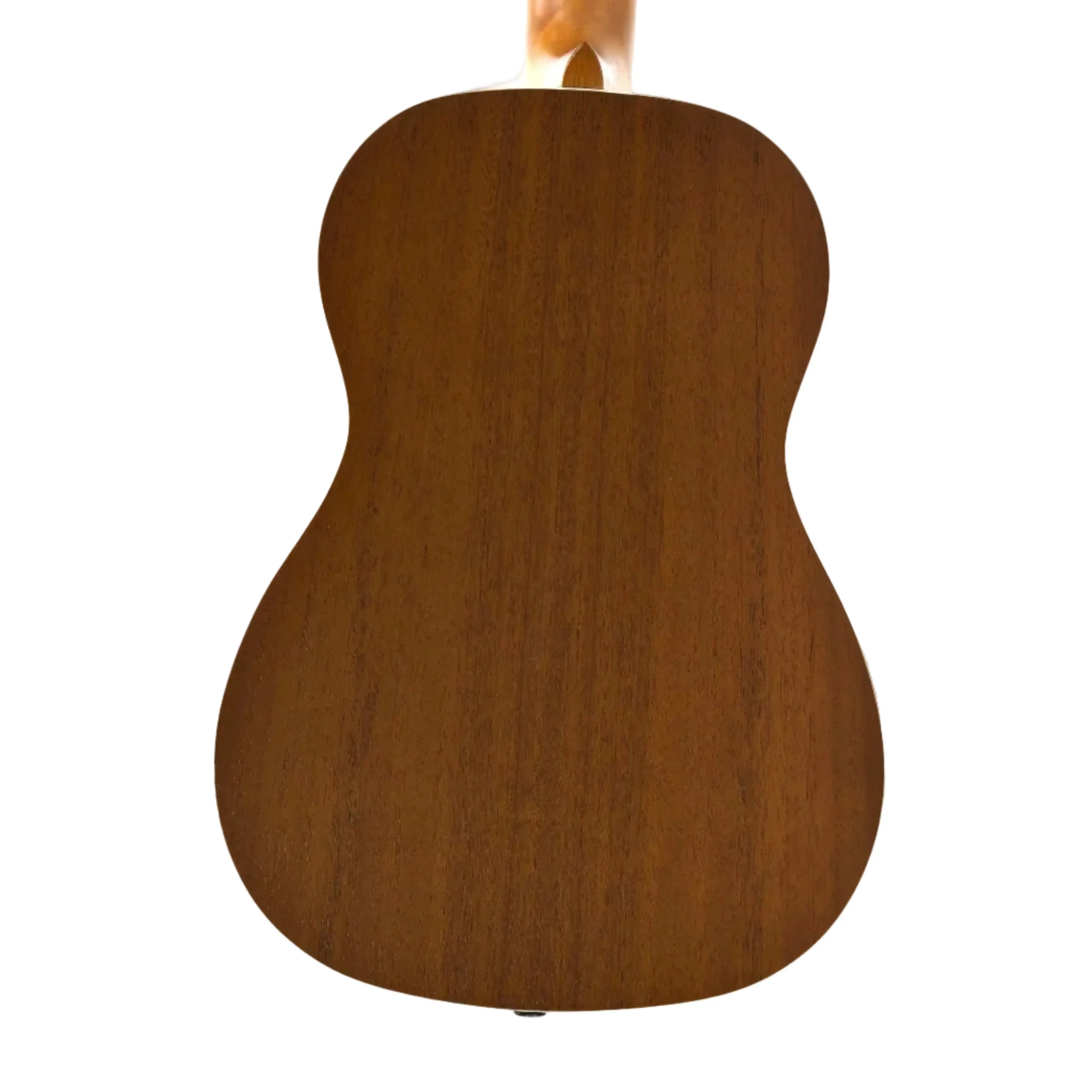 Kala KA-B Baritone Ukulele back, satin mahogany with cream binding.