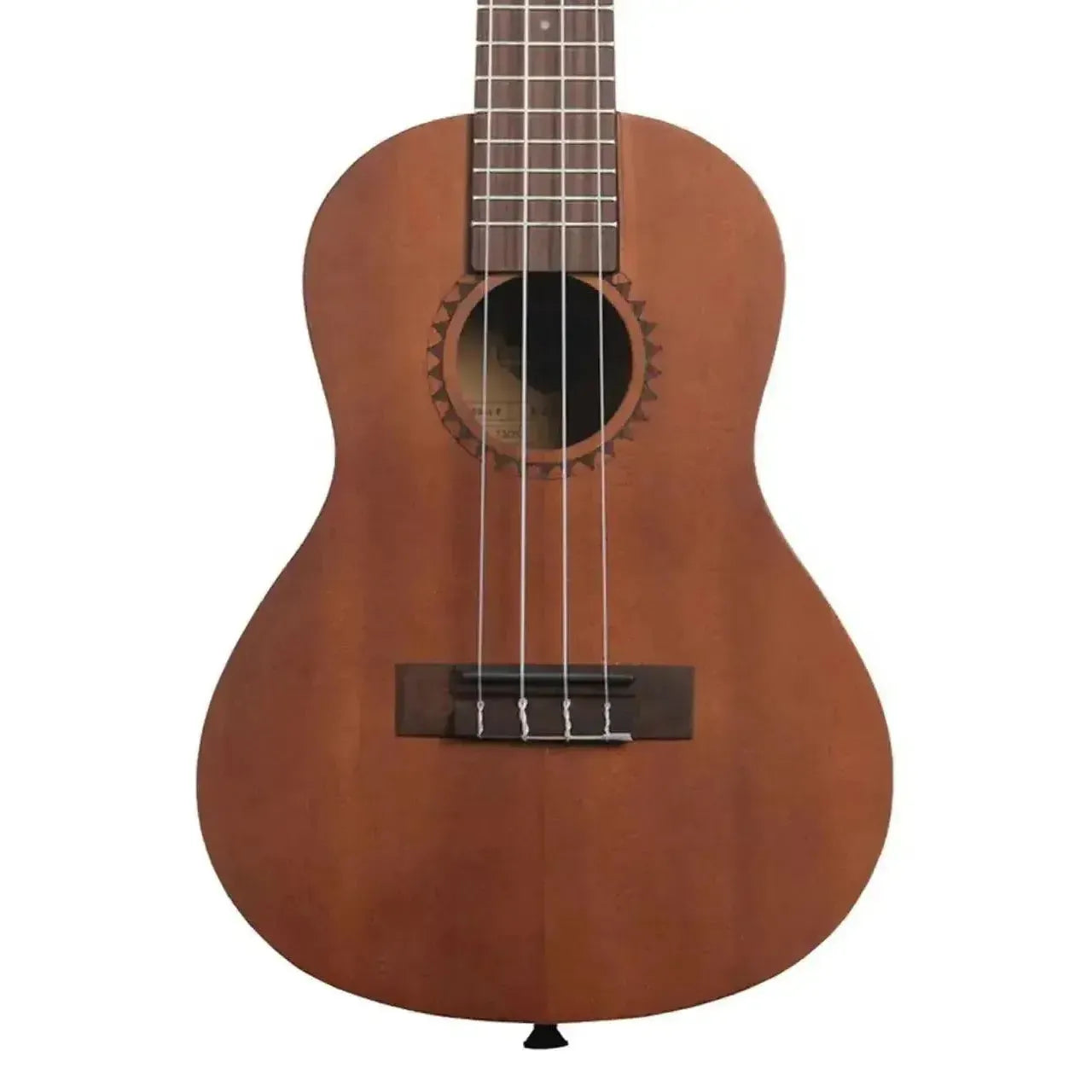 Kala Concert Ukulele with mahogany body, satin finish, and Aquila Super Nylgut strings.