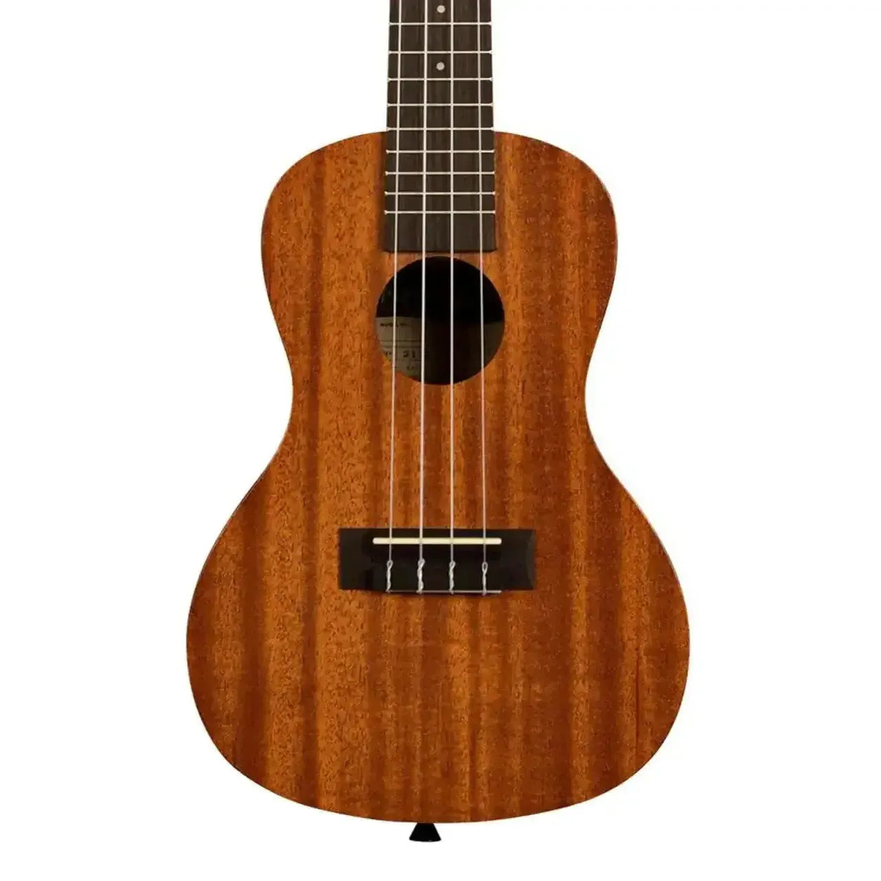 Kala Makala MK-C/PACK mahogany concert ukulele, front view, with dark fretboard and soundhole.