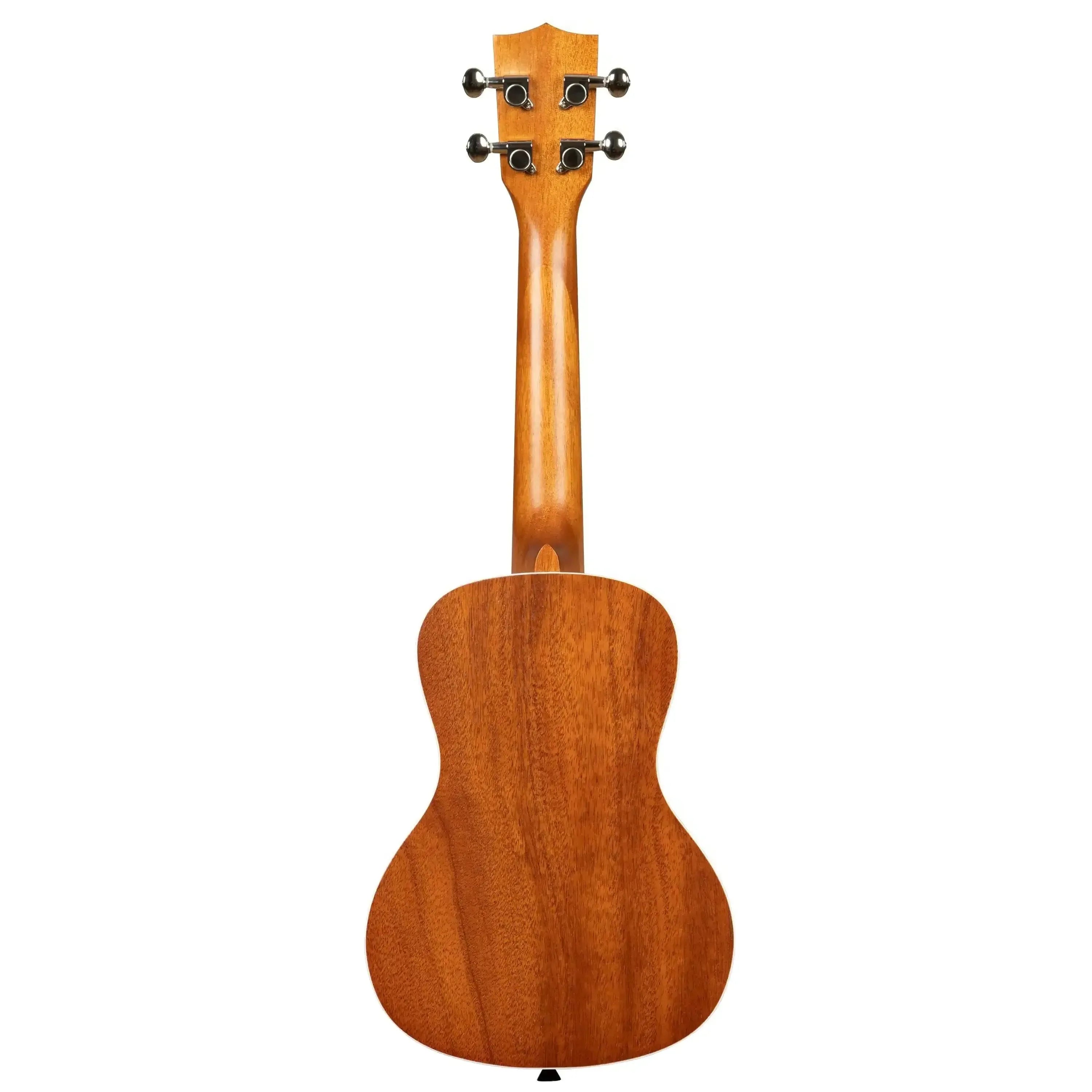 Back of a Kala Mandy Harvey Signature Concert Ukulele, showing its mahogany body and neck with satin finish.