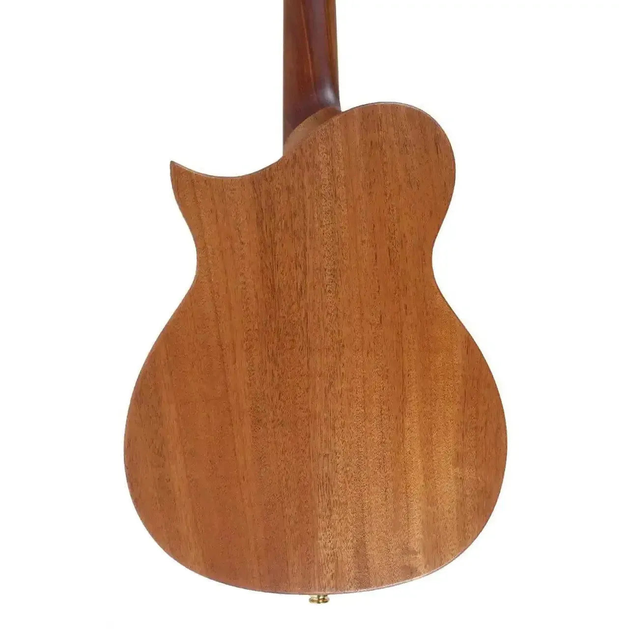 Back of Kala Revelator Nautilus Baritone Ukulele, showing Honduran Mahogany wood with a satin finish.