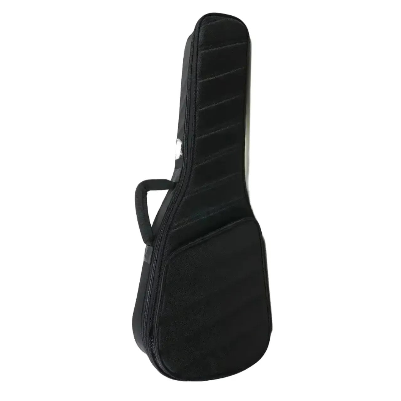Black Kala Revelator Nautilus ukulele gig bag with a side handle and zipper pocket.