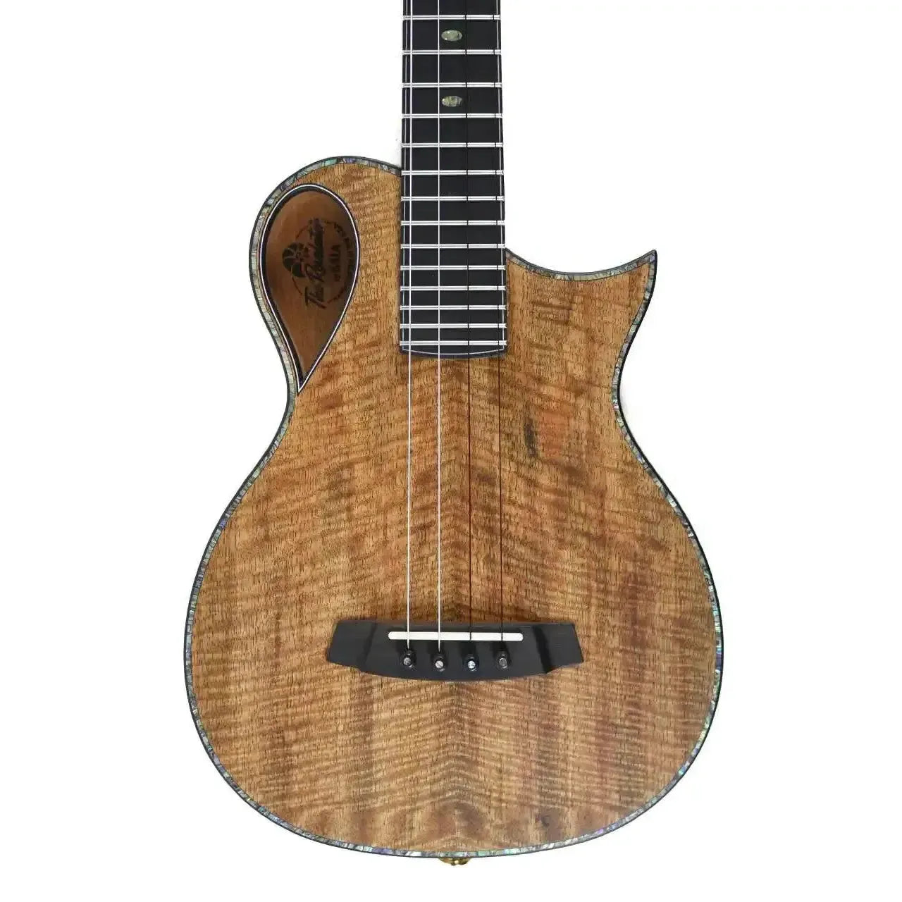 Kala NSL-T Emperor Revelator Tenor Ukulele with solid mango top, Florentine cutaway, and abalone purfling.