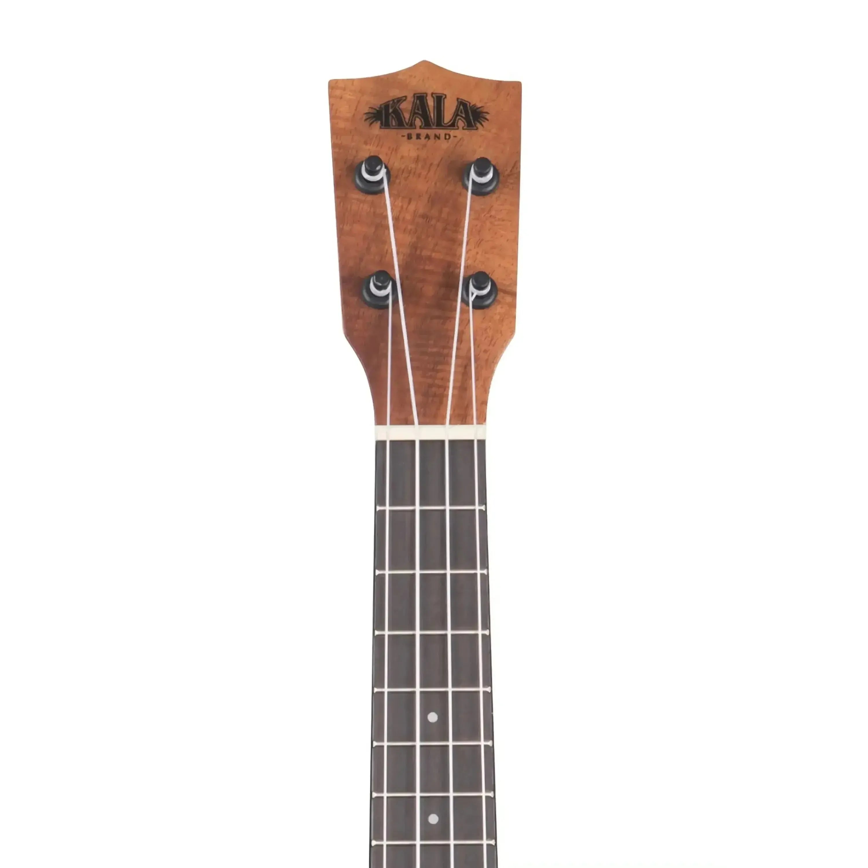 Kala SCAC-C Concert Ukulele headstock and upper fretboard, showing the wood grain and tuning pegs.