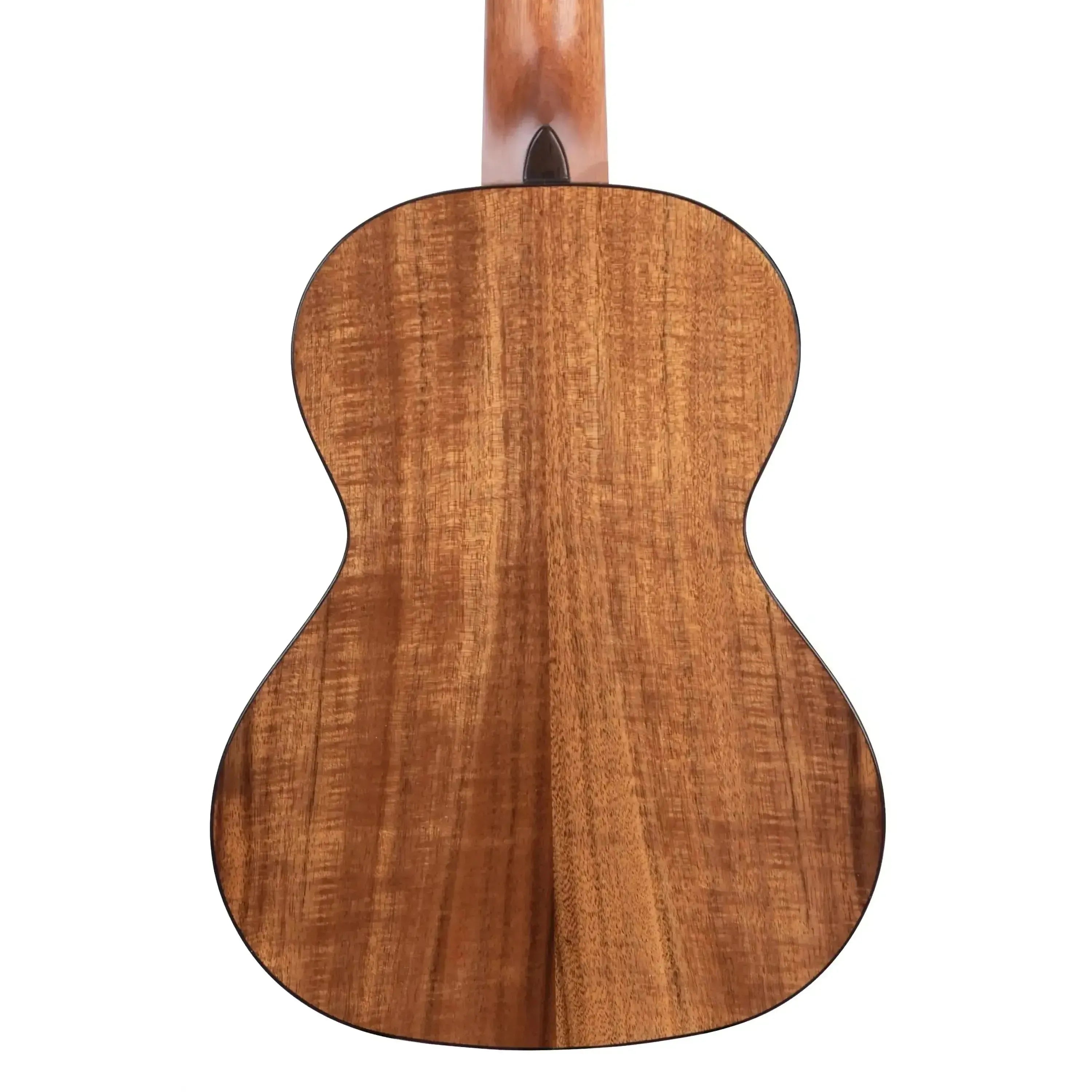 Back of a Kala SCAC-T Tenor Ukulele with laminate acacia wood grain and mahogany neck.