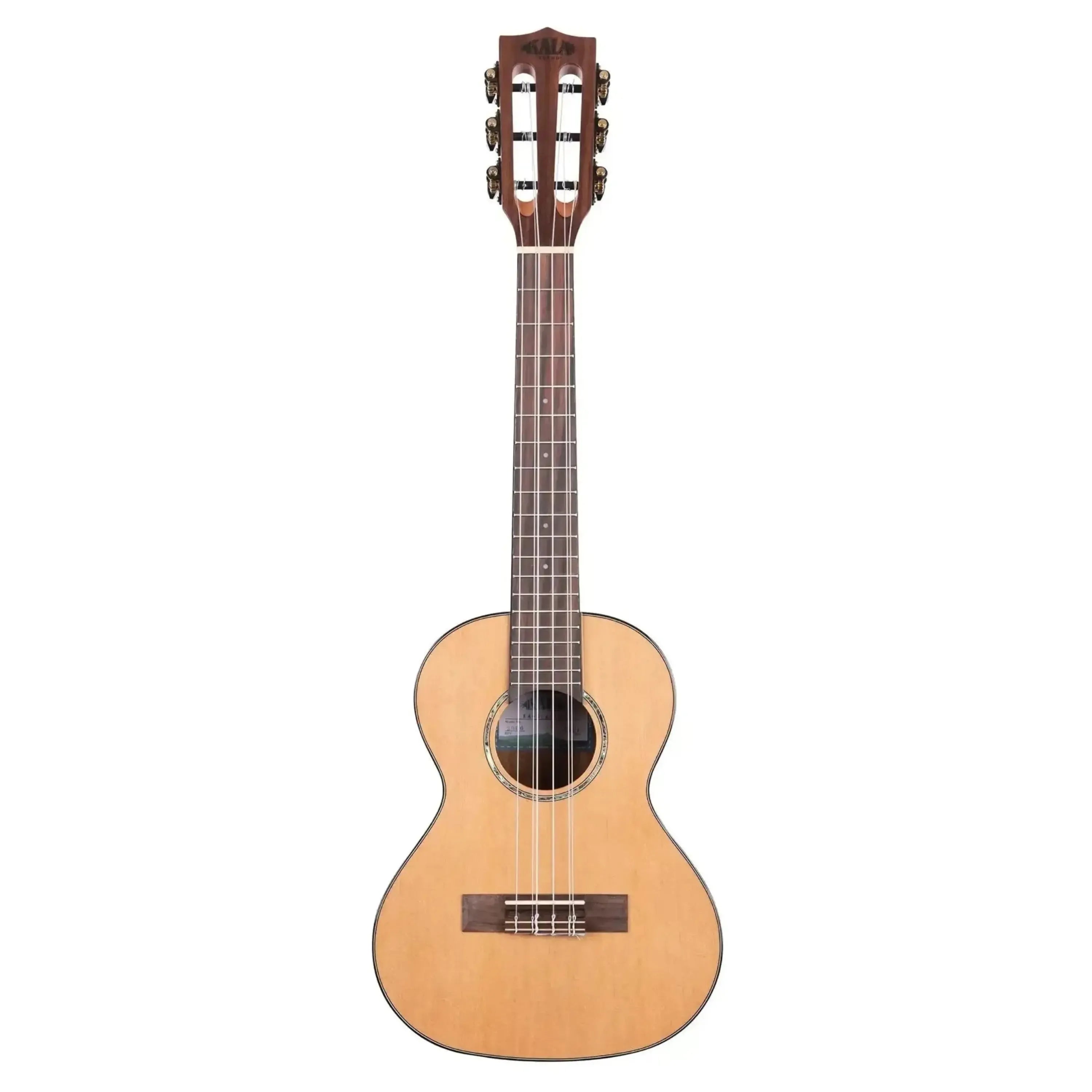 Kala SCAC-T6 6-string tenor ukulele with solid cedar top, mahogany neck, and rosewood fingerboard.