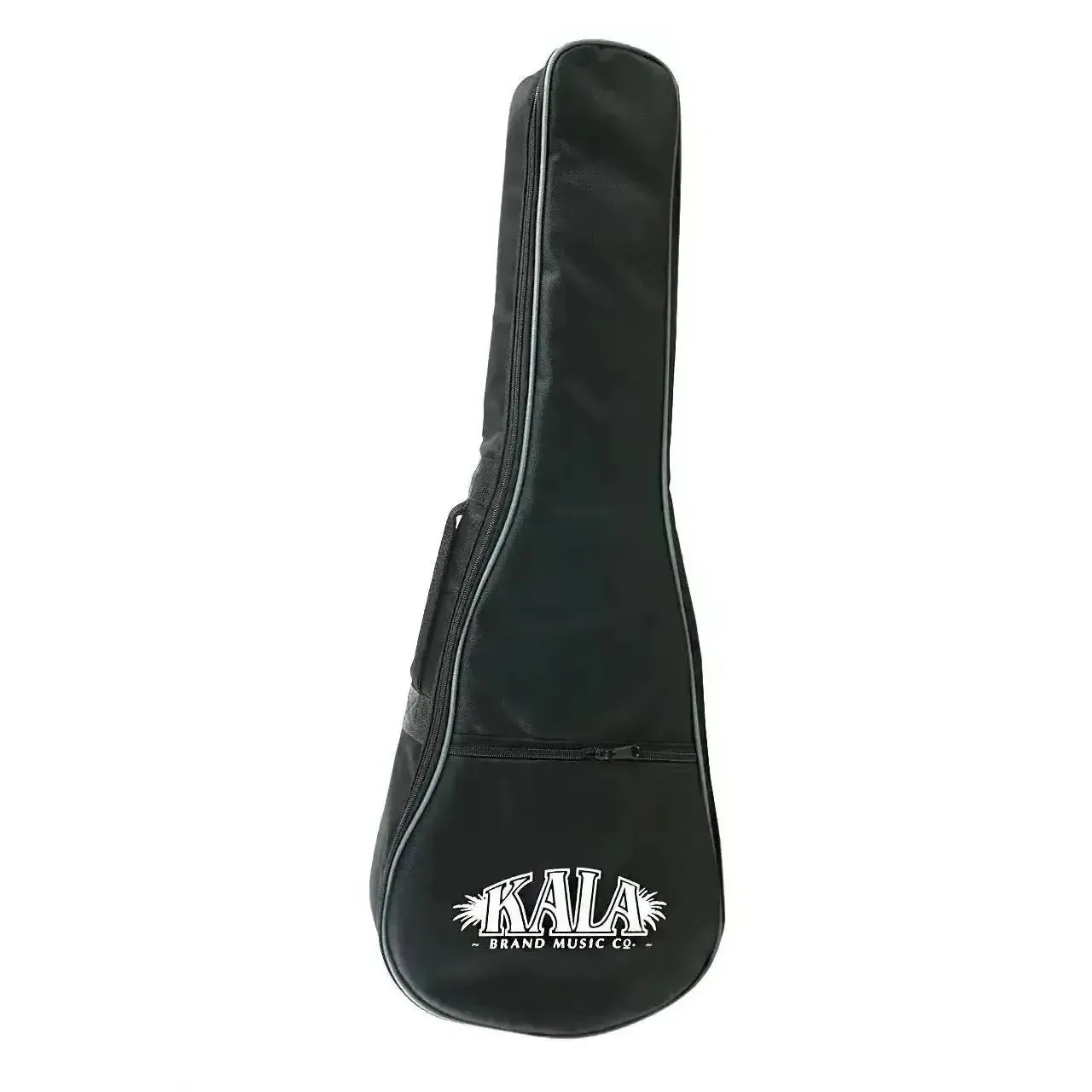 Kala black ukulele gig bag with white "Kala Brand Music Co." logo.