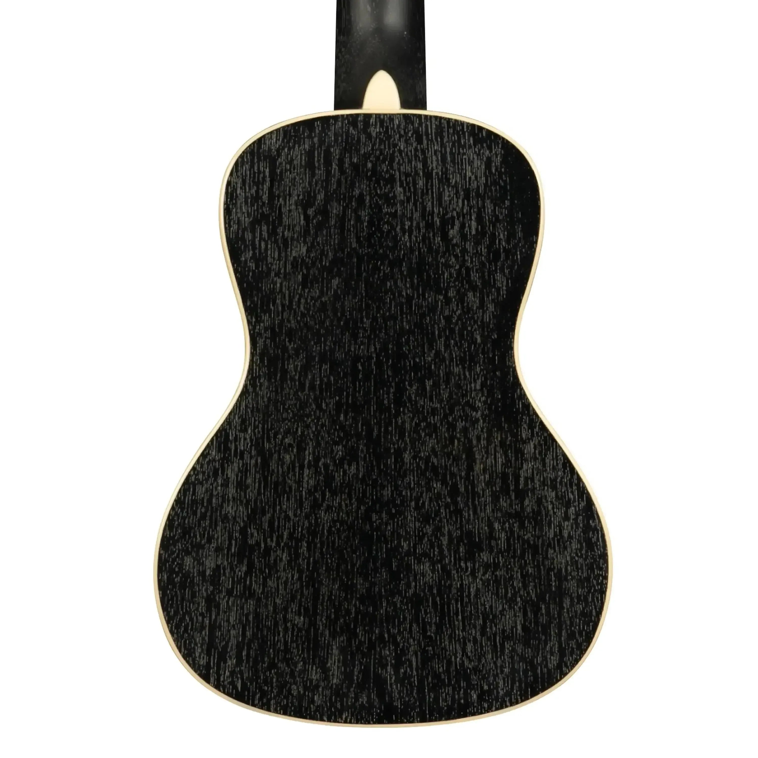 Kala SDH-C Concert Ukulele back, "Salt & Pepper Doghair" mahogany with cream binding.