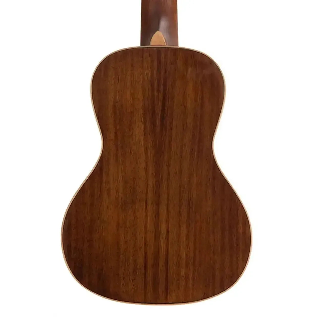 Kala SKCG Concert Ukulele back, showing its dark Hawaiian koa wood grain and glossy finish.