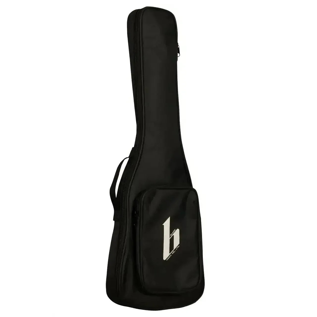 Black Kala Sunny & The Black Pack ukulele gig bag with white "b" logo.