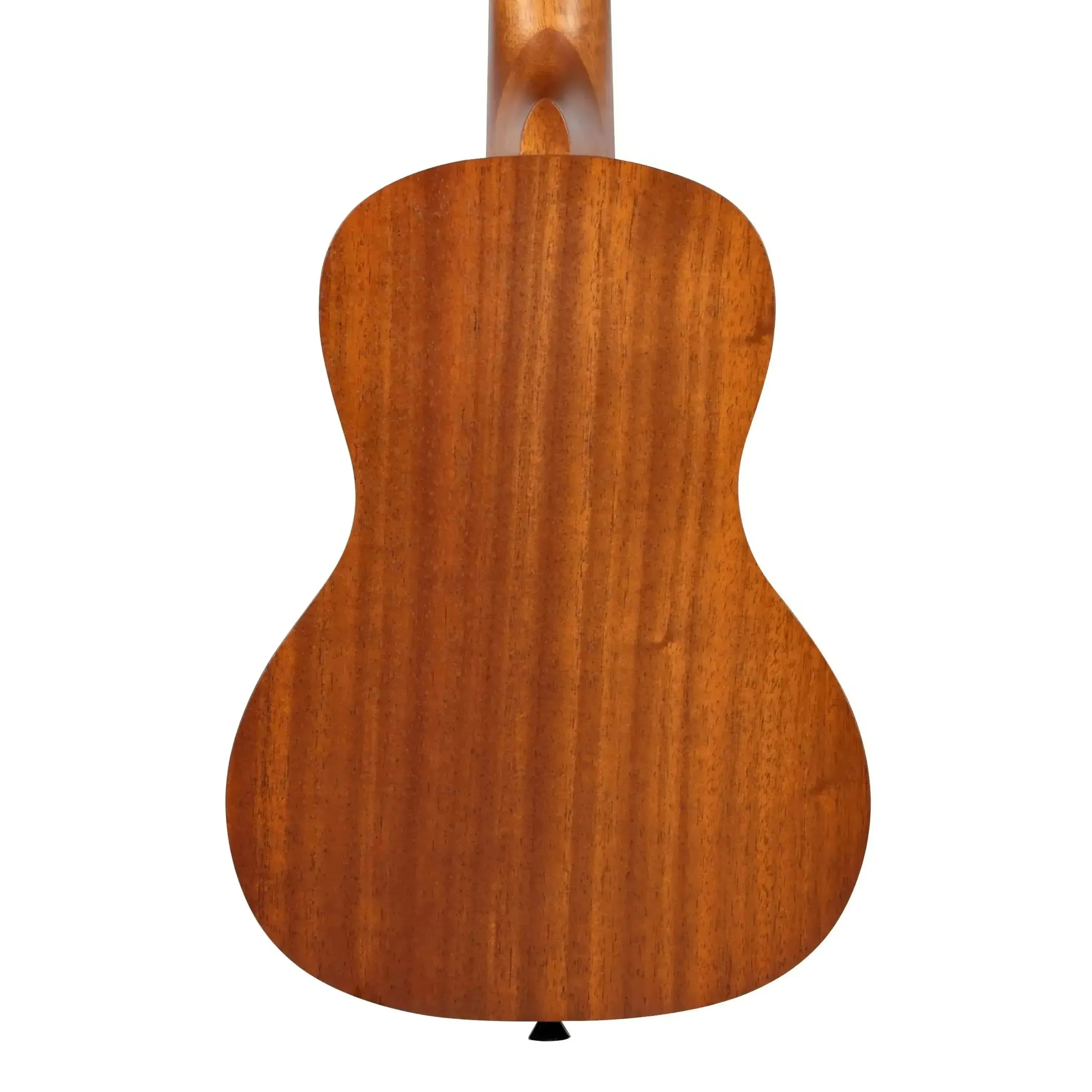 Back of a Kala SURF-RIPTIDE Concert Ukulele, showing its mahogany wood grain and satin finish.