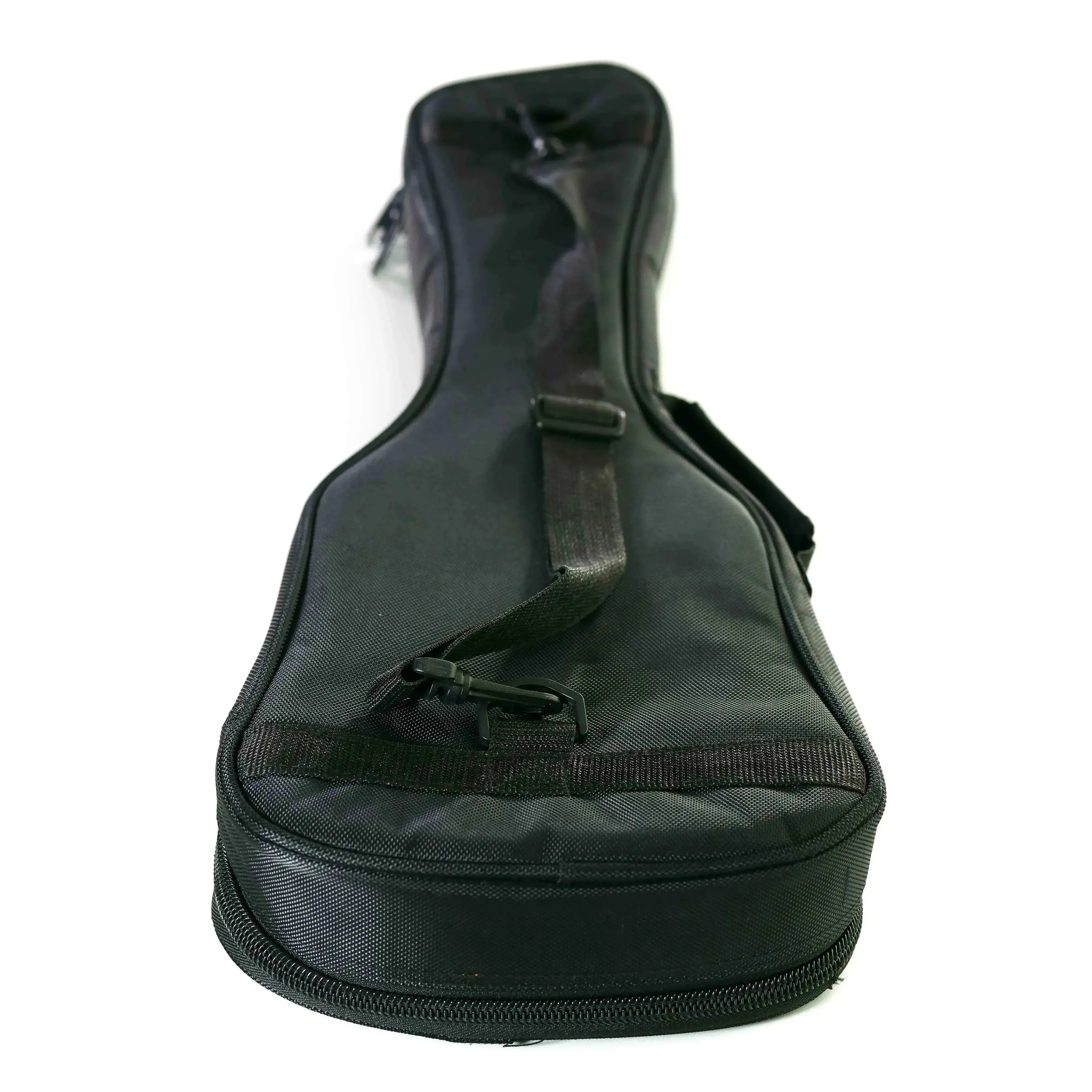 Kala Thinbody Tenor Ukulele Gigbag Case: black durable material, single strap, large zippered pocket.