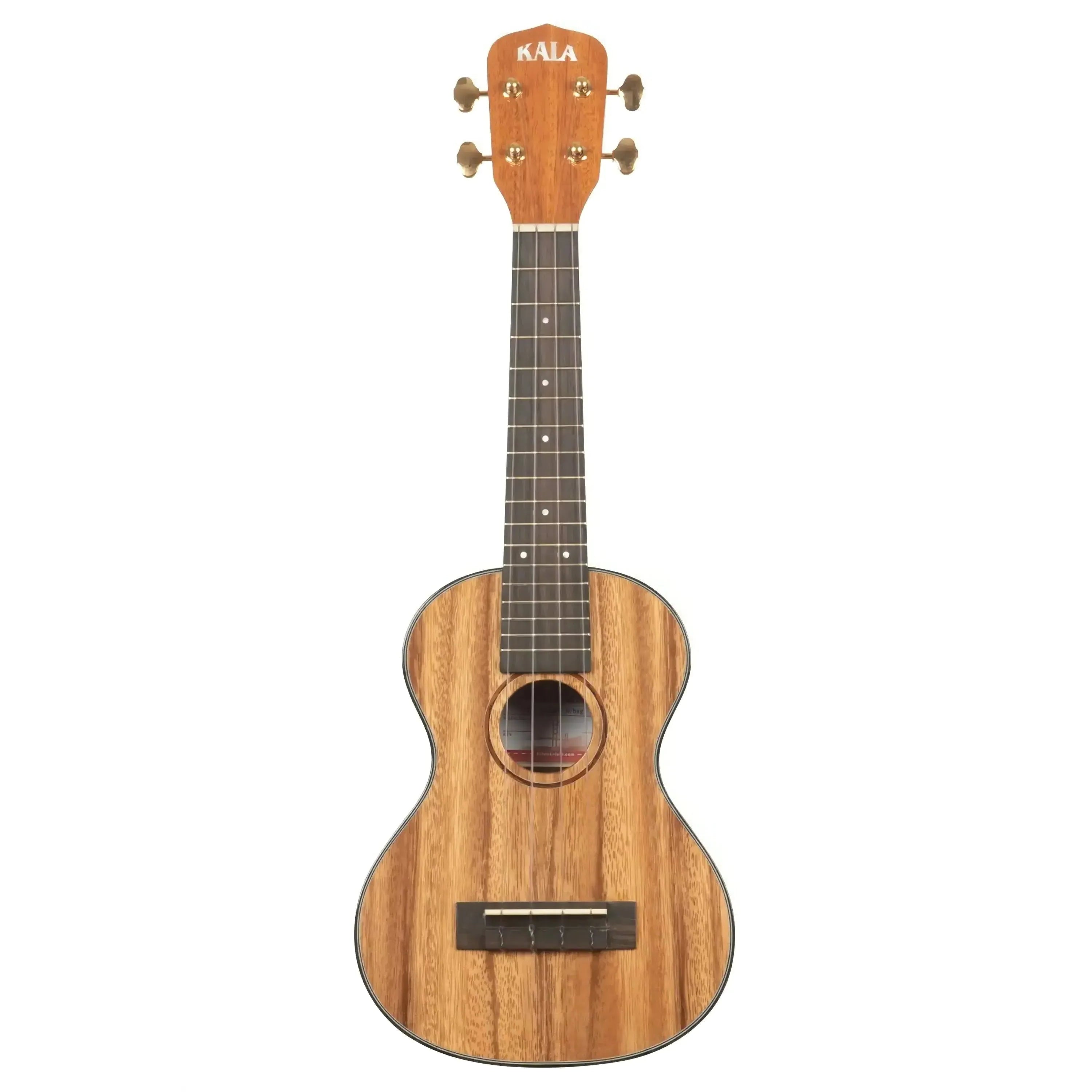 Kala Solid Trembesi Metropolitan Soprano Ukulele with glossy finish and rosewood rosette.