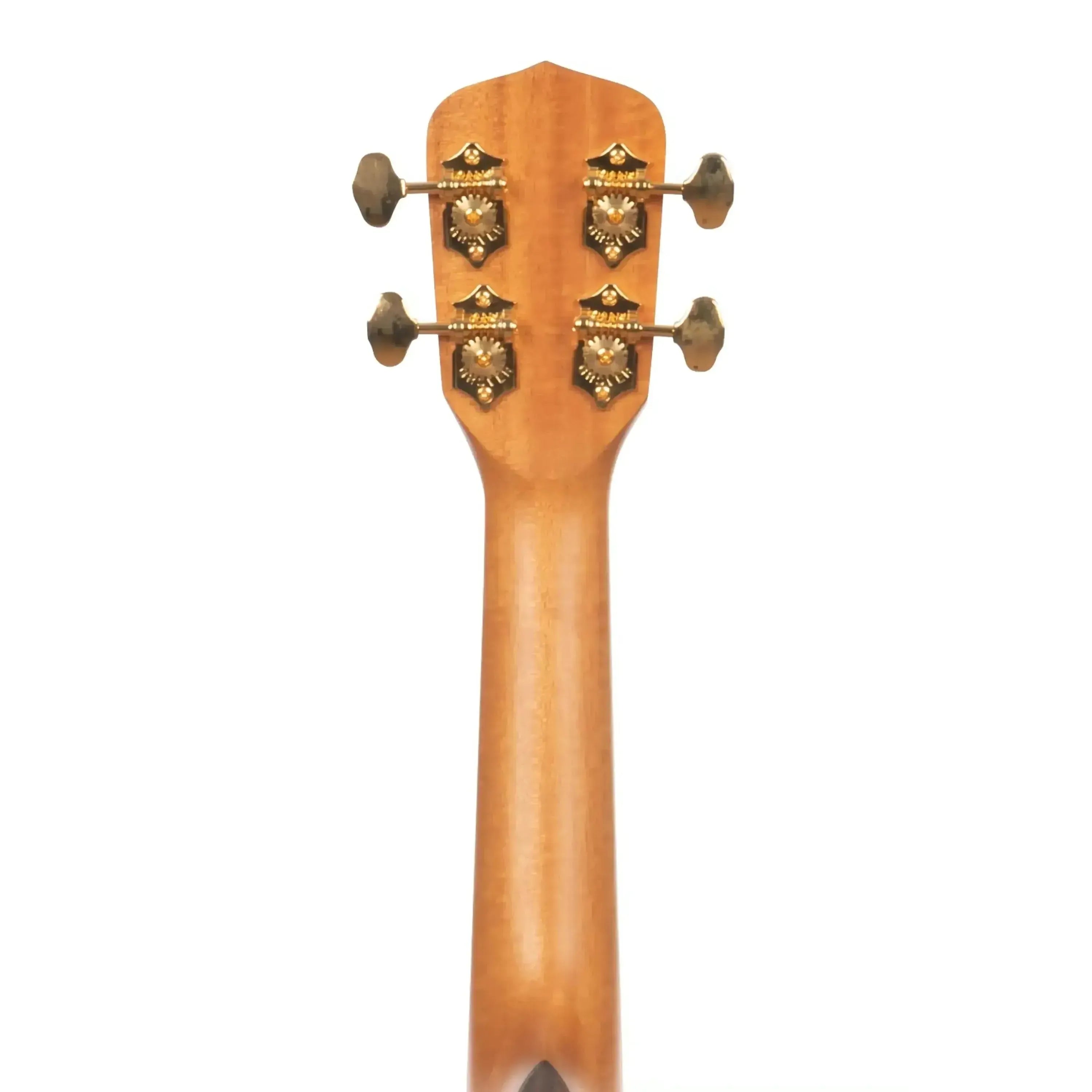 Kala Trembesi Metropolitan Soprano Ukulele headstock and neck, showing gold tuning pegs.