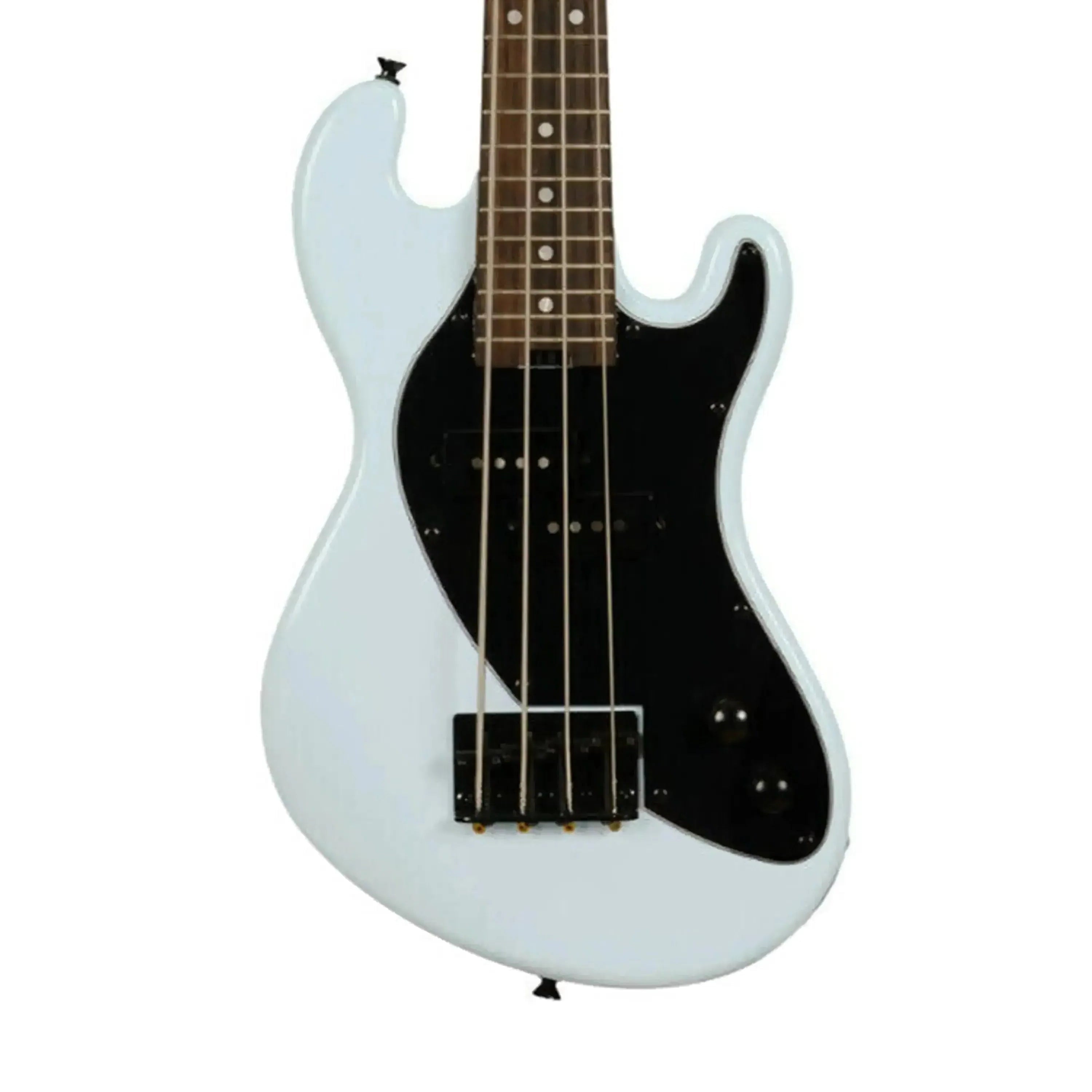 Kala Solid Body 4-String Powder Blue Fretted U•BASS with black pickguard and controls.