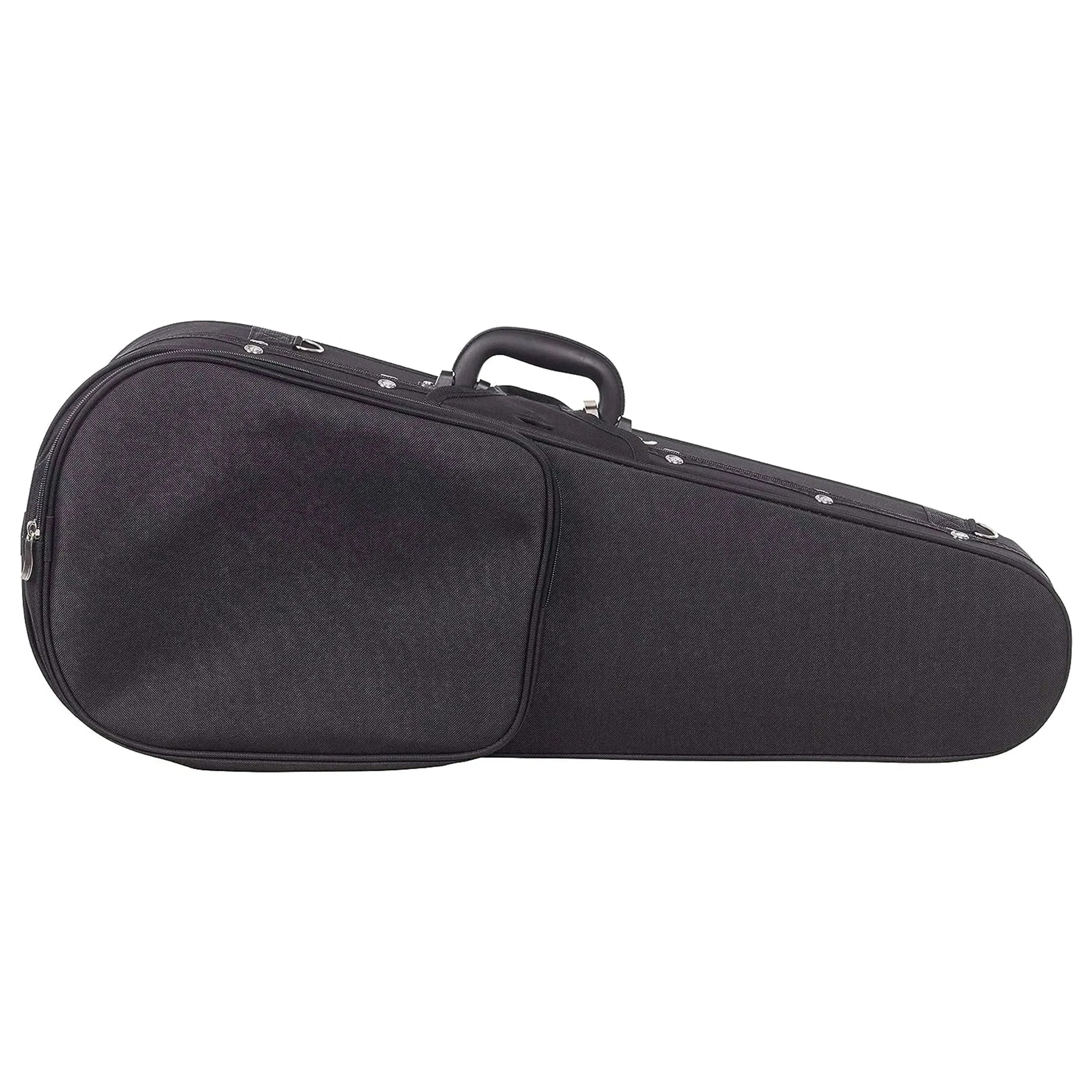 Kala UC-B Baritone Ukulele Hard Foam Case, black, with handle and accessory pocket.