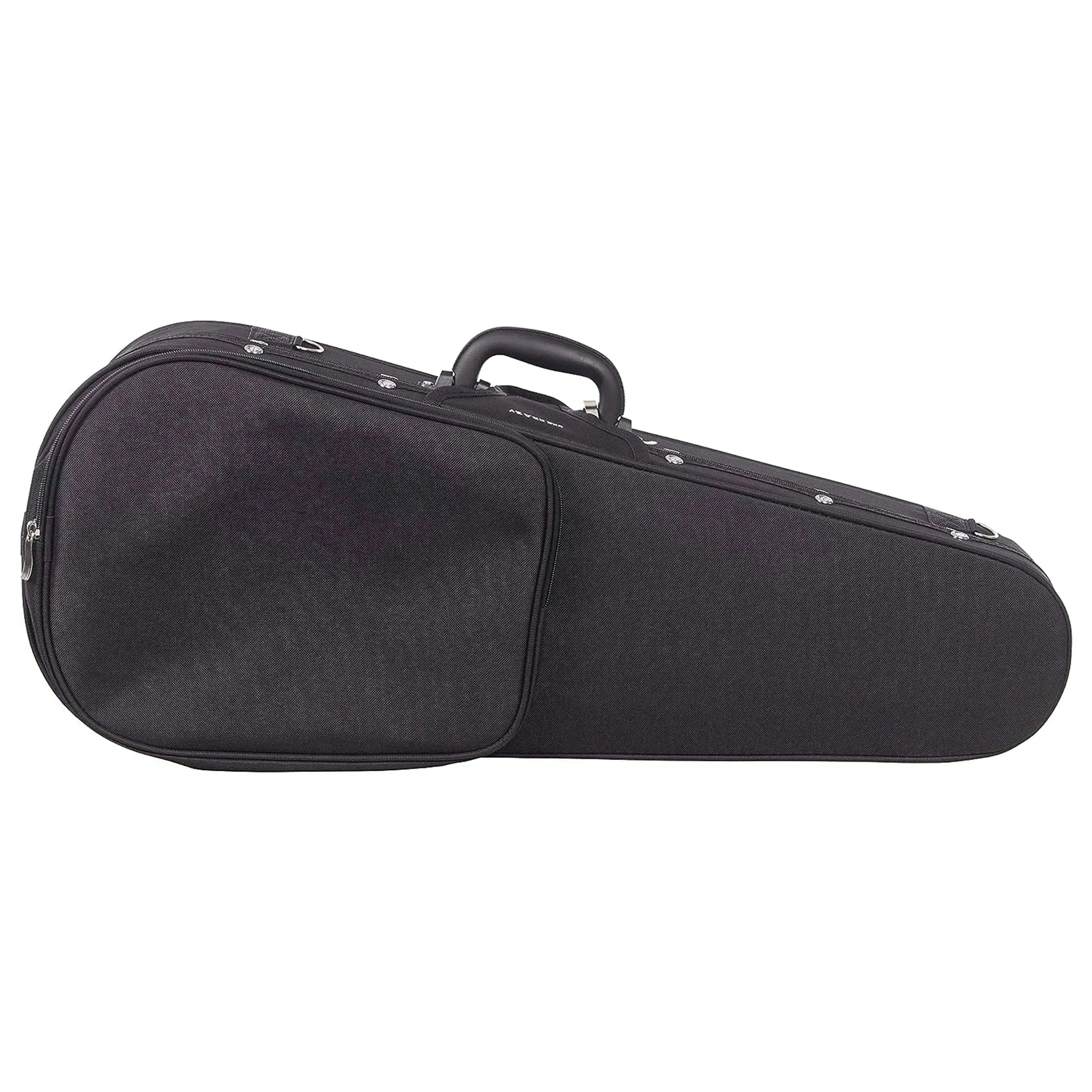 Kala UC-T Tenor Ukulele Hard Foam Case, black, with handle and accessory compartment.