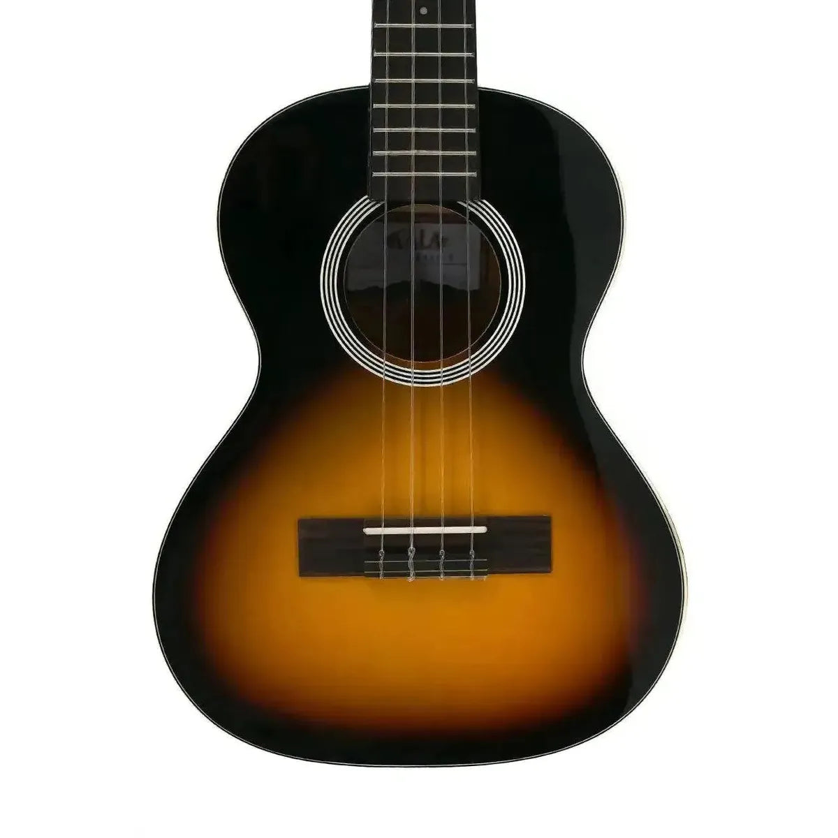 Kala Uke Like The Pros Sunburst Tenor Ukulele with gloss finish, mahogany, and spruce.