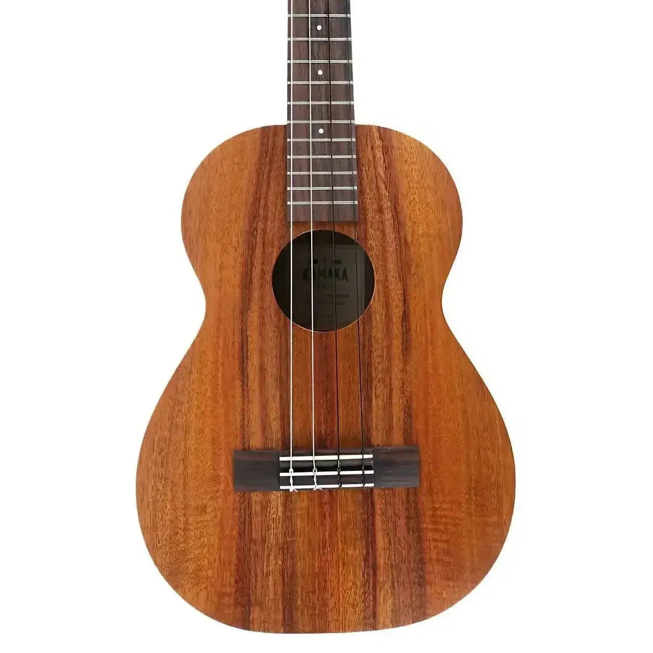 Kamaka HF-4 Baritone Ukulele with premium curly koa wood, rosewood fretboard, and semi-gloss finish.