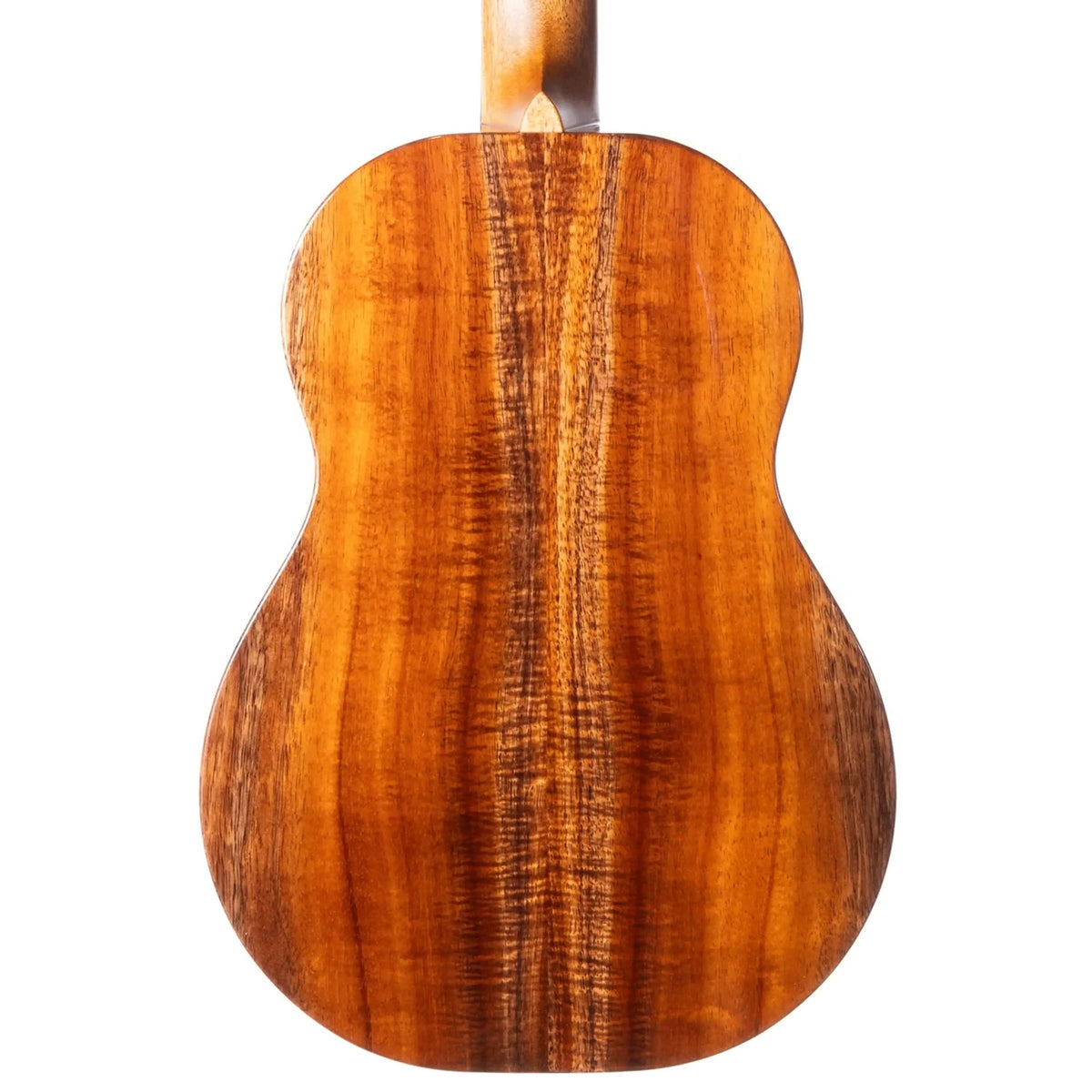Example photo: an earlier Kanile'a D-1 Pro baritone, gloss koa body back