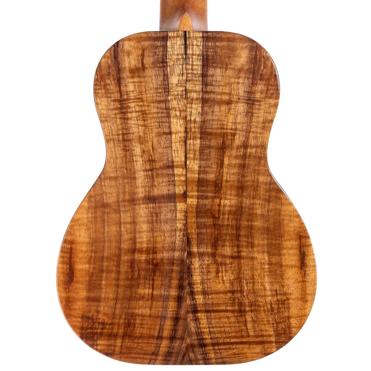 Example photo: an earlier Kanile'a D-1 Pro tenor, gloss Premium Grade koa back