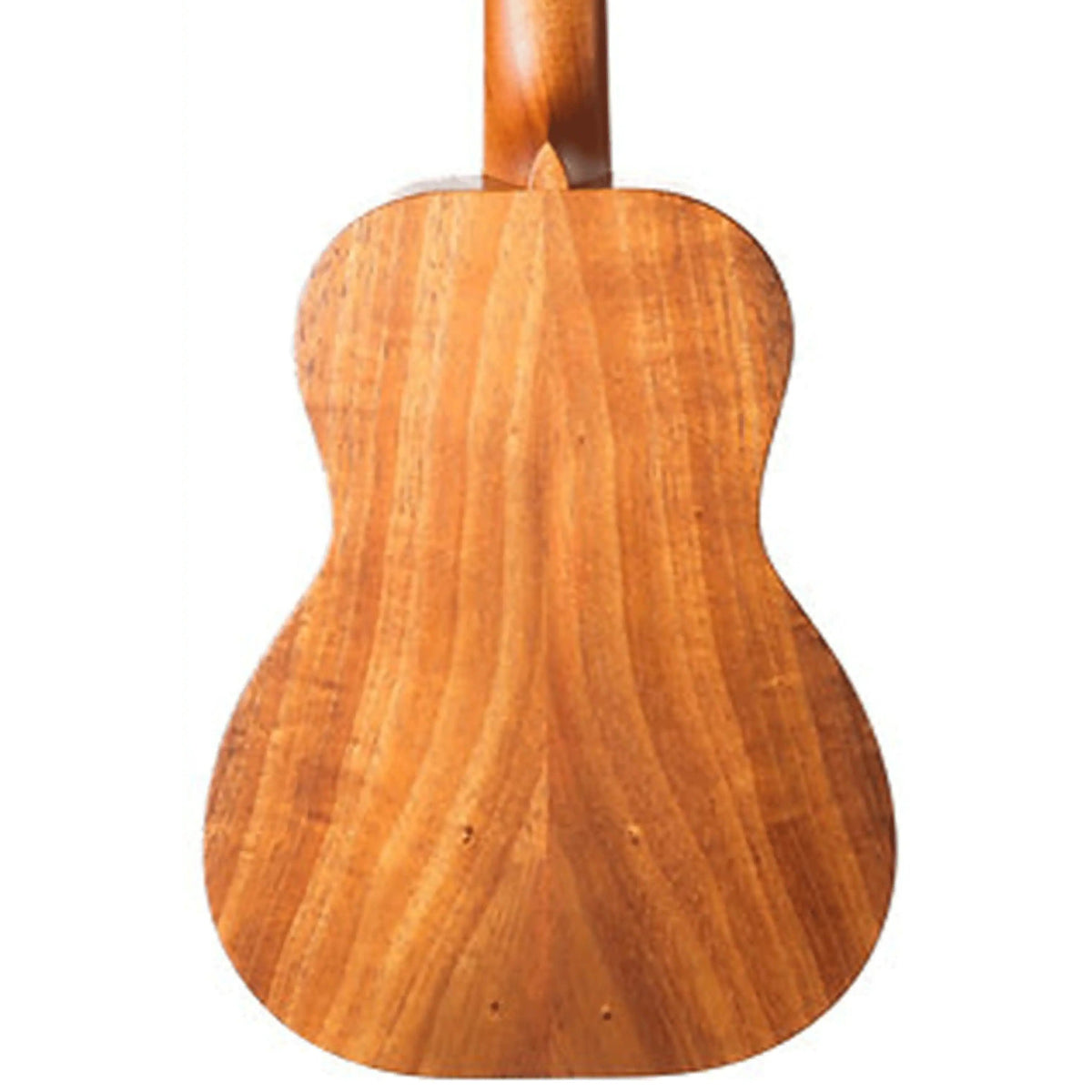 Example photo: an earlier Kanile'a ISL Natural tenor, serial 28792, koa back and mahogany neck heel