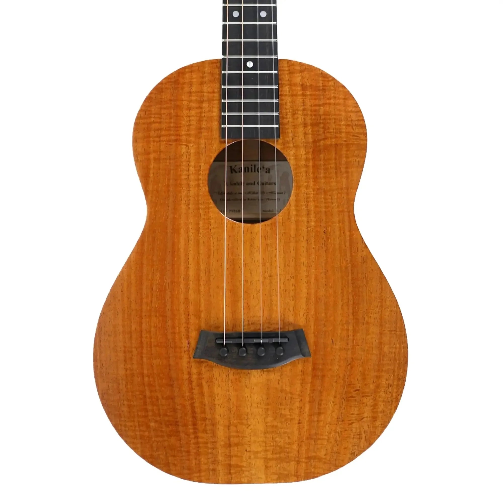 Kanile'a K-1 Pro Premium Hawaiian Koa Baritone Ukulele with UV gloss finish and ebony bridge.