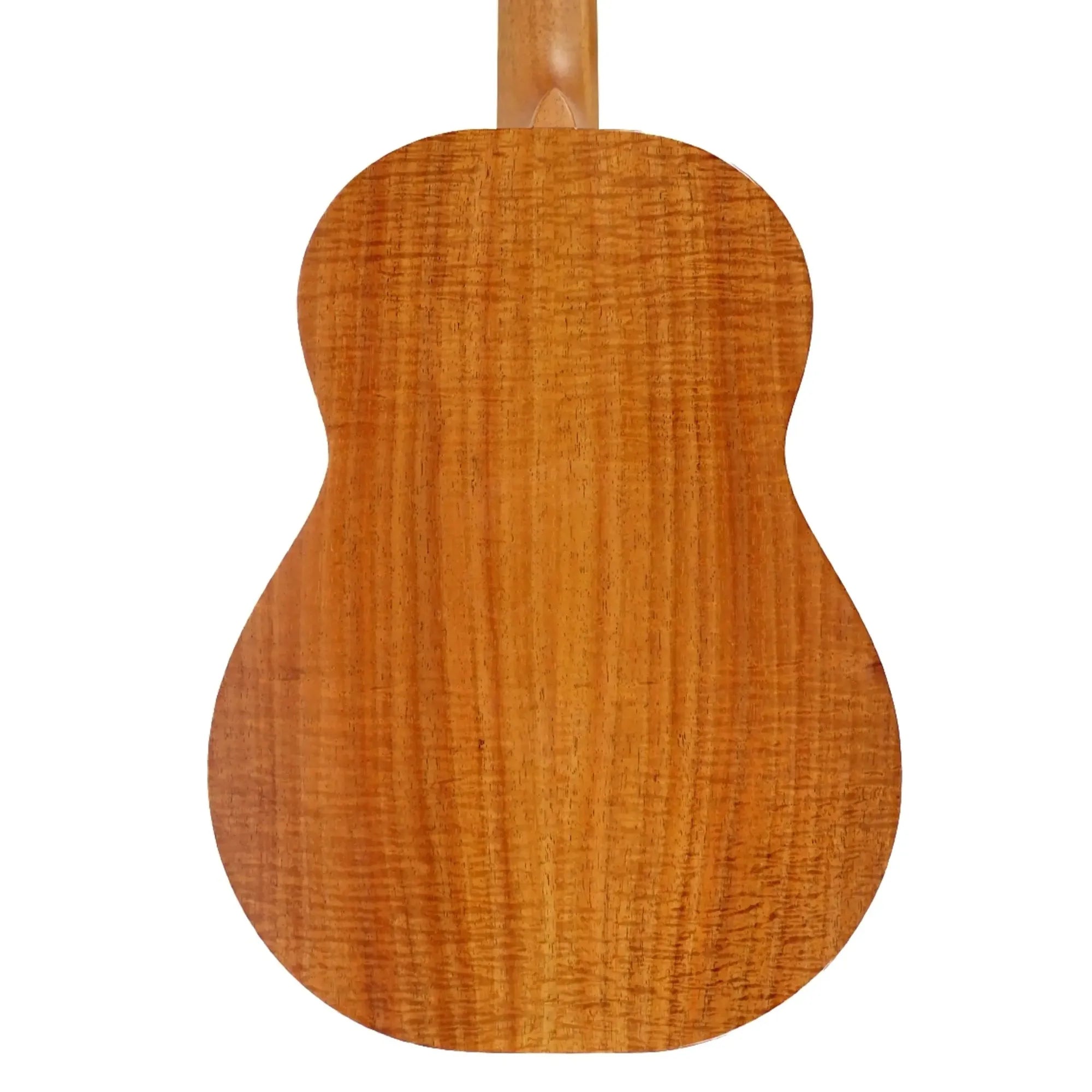 Kanile'a K-1 Pro Premium Hawaiian Koa Baritone Ukulele, back view, with UV gloss finish.