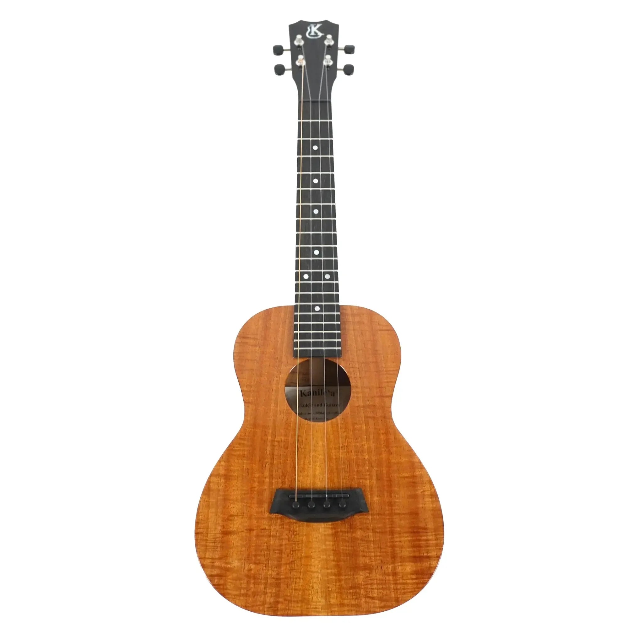 Kanile'a K-1 Pro Premium Hawaiian Koa Tenor Ukulele with ebony headstock and UV gloss finish.