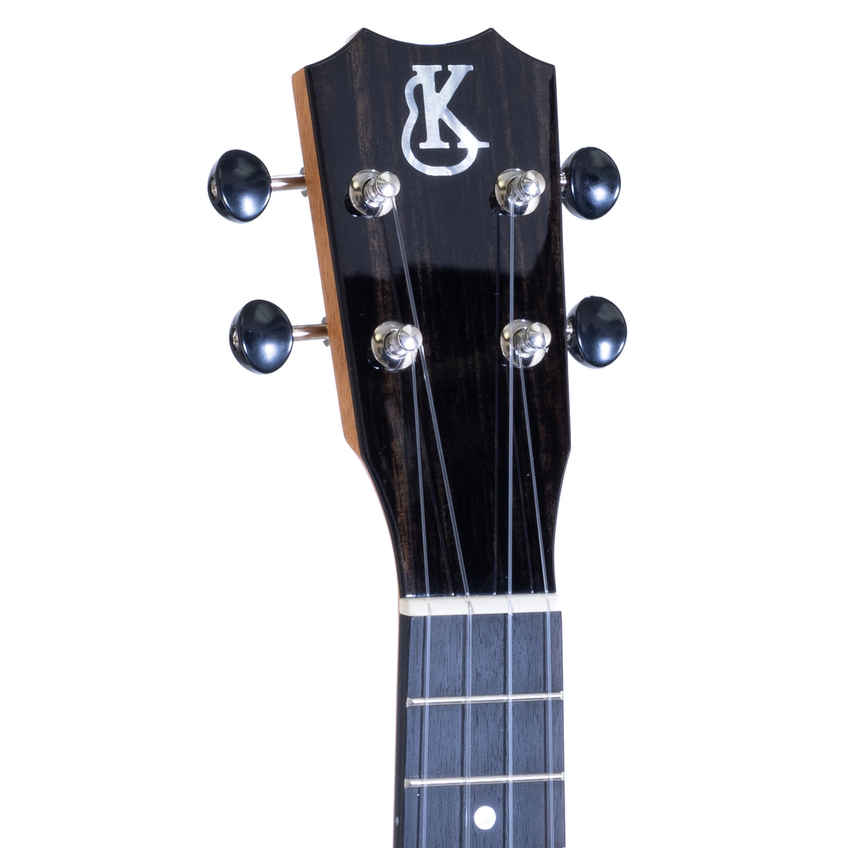 Example photo: Kanile'a K-1 Core Soprano ukulele, Crown headstock with mother-of-pearl logo