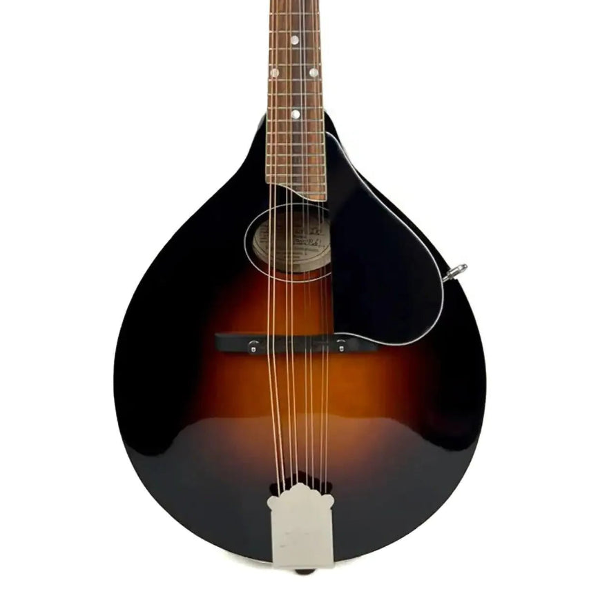 Kentucky KM-270 A-Model mandolin with traditional sunburst finish, oval hole, and rosewood fretboard.