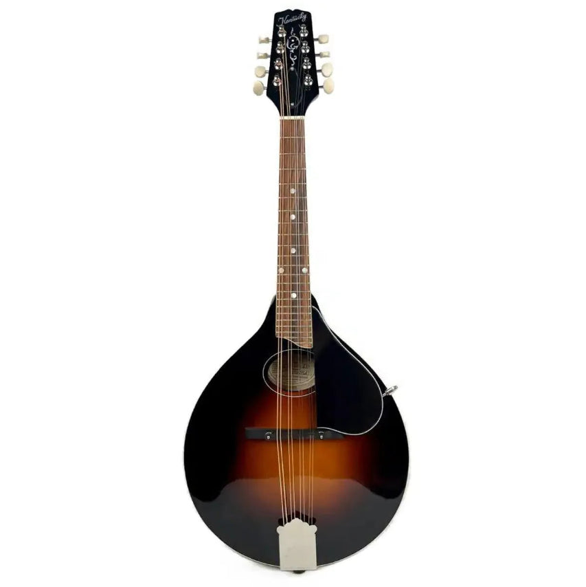 Kentucky KM-270 A-Model mandolin with traditional sunburst finish, oval hole, and rosewood fretboard.