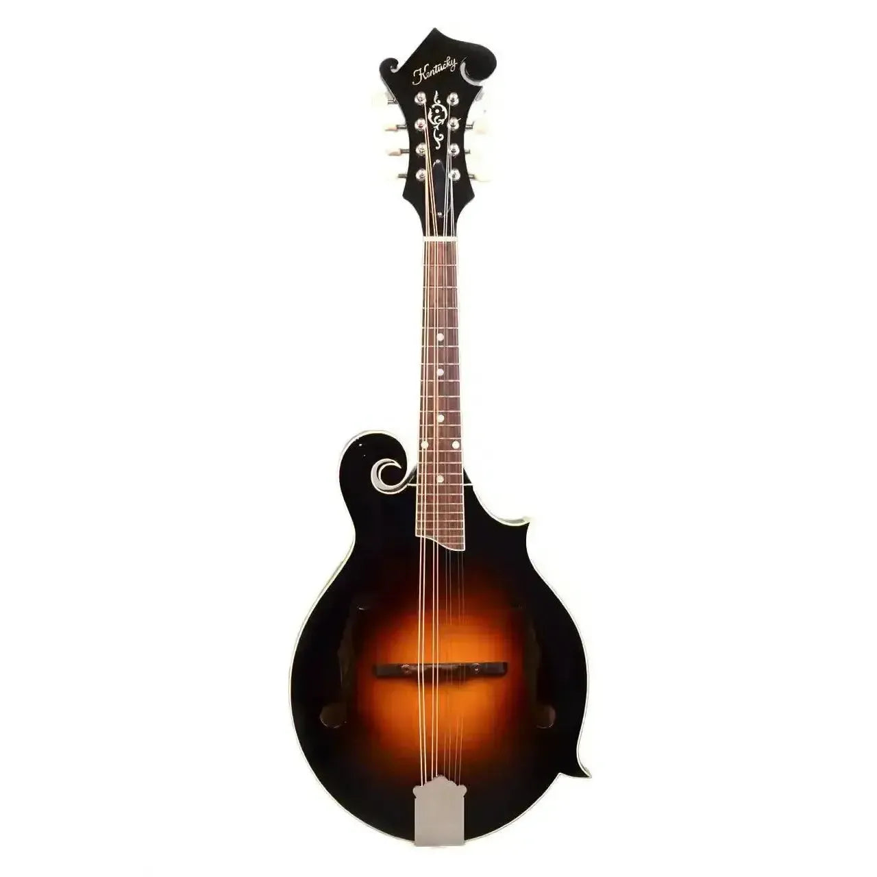 Kentucky KM-750 Traditional Sunburst F-Model Mandolin with high-gloss finish and mother-of-pearl inlays.