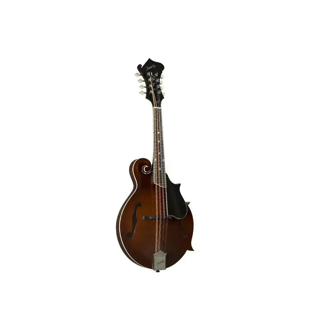 Kentucky KM-756 Brown Deluxe F-Model Mandolin with high-gloss finish and mother-of-pearl inlays.